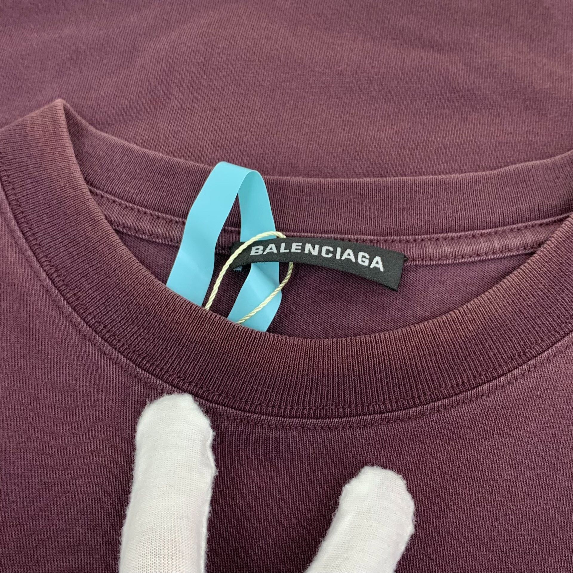 Balenciaga Balenciaga Purple Logo T-Shirt XS Size US XS / EU 42 / 0 - 9 Thumbnail