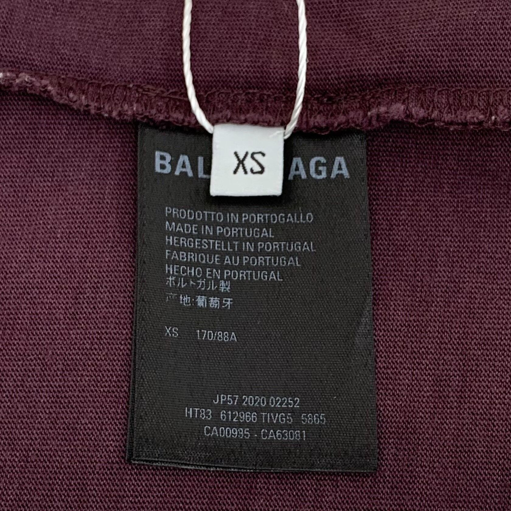 Balenciaga Balenciaga Purple Logo T-Shirt XS Size US XS / EU 42 / 0 - 7 Thumbnail