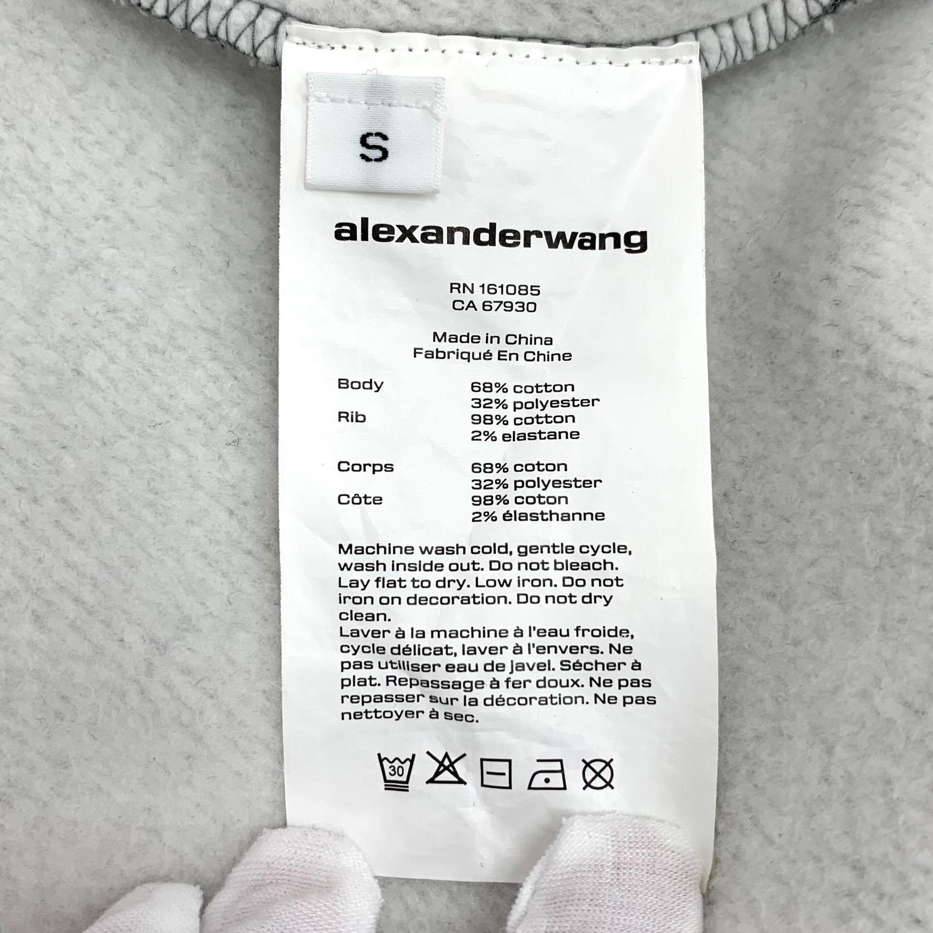 Alexander Wang Alexander Wang Logo Zip Hoodie Size S Size US S / EU 44-46 / 1 - 8 Thumbnail