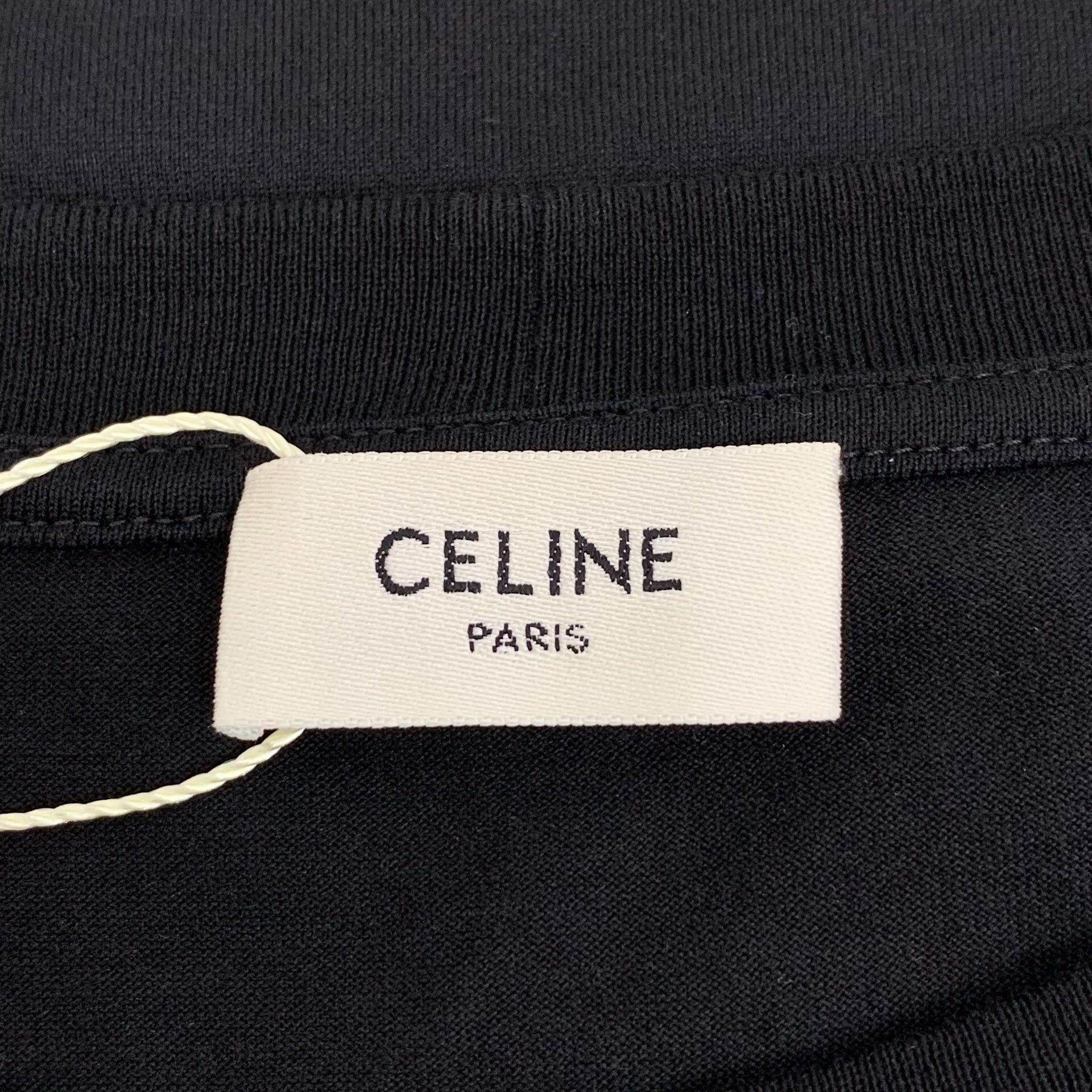 Celine CELINE Embroidered Triomphe T-Shirt S Size US S / EU 44-46 / 1 - 7 Thumbnail