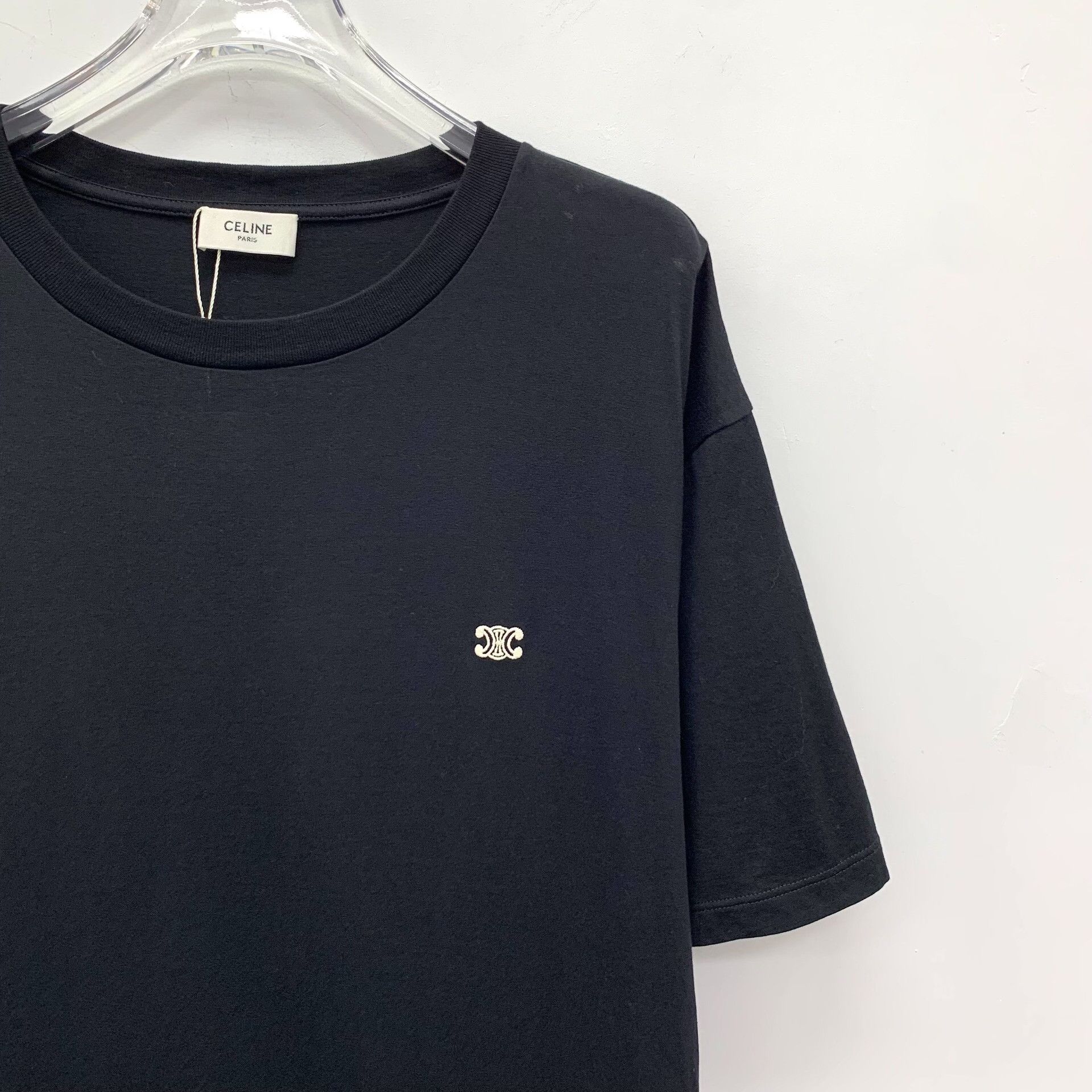 Celine CELINE Embroidered Triomphe T-Shirt S Size US S / EU 44-46 / 1 - 4 Thumbnail