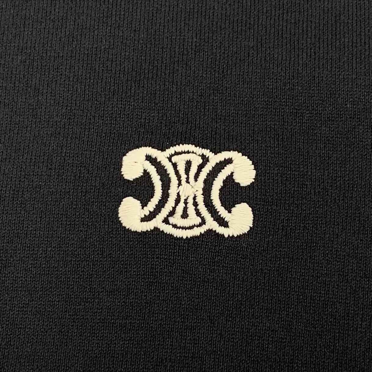 Celine CELINE Embroidered Triomphe T-Shirt S Size US S / EU 44-46 / 1 - 6 Thumbnail