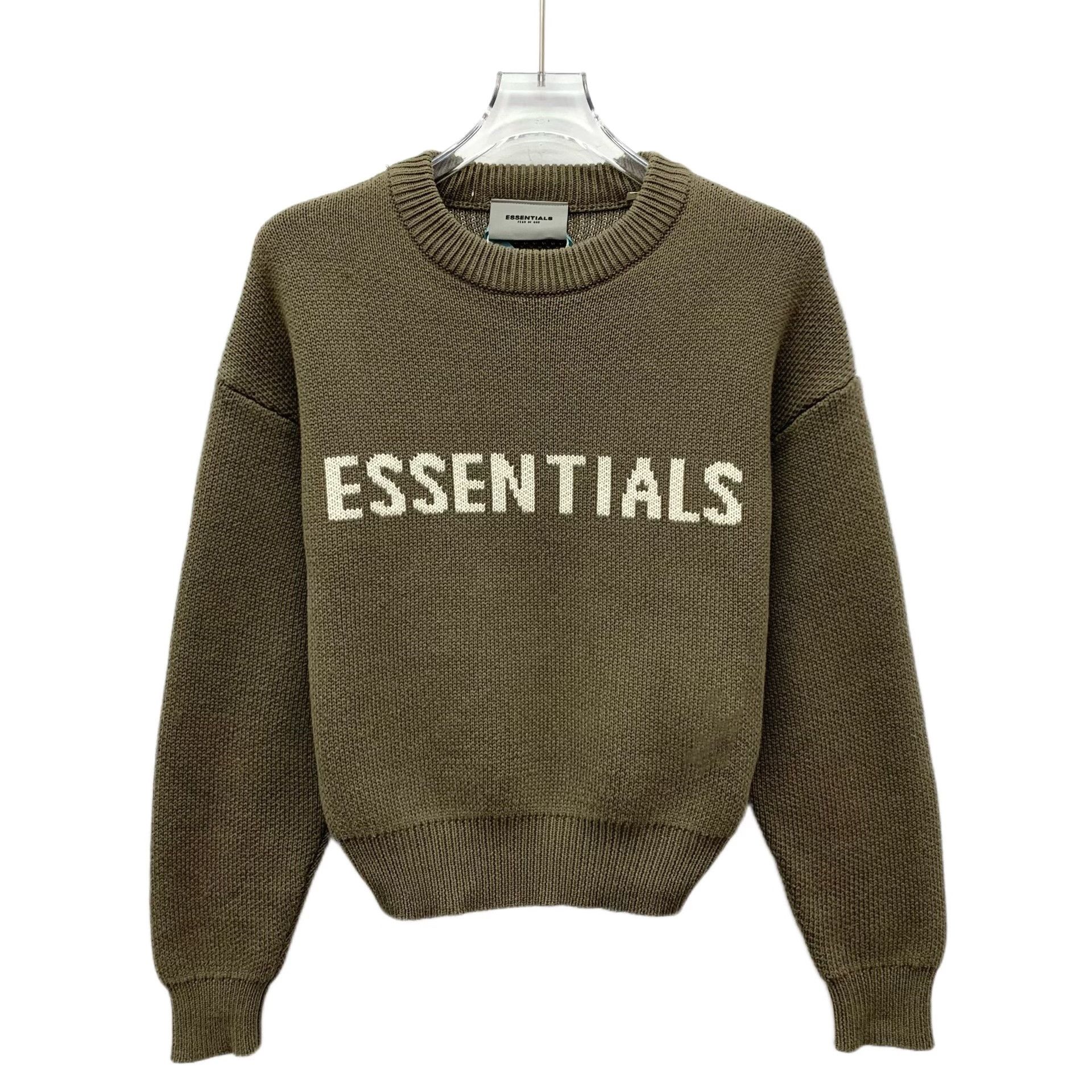Essentials Essentials Olive Logo Knit Sweater S Size US S / EU 44-46 / 1 - 2 Thumbnail