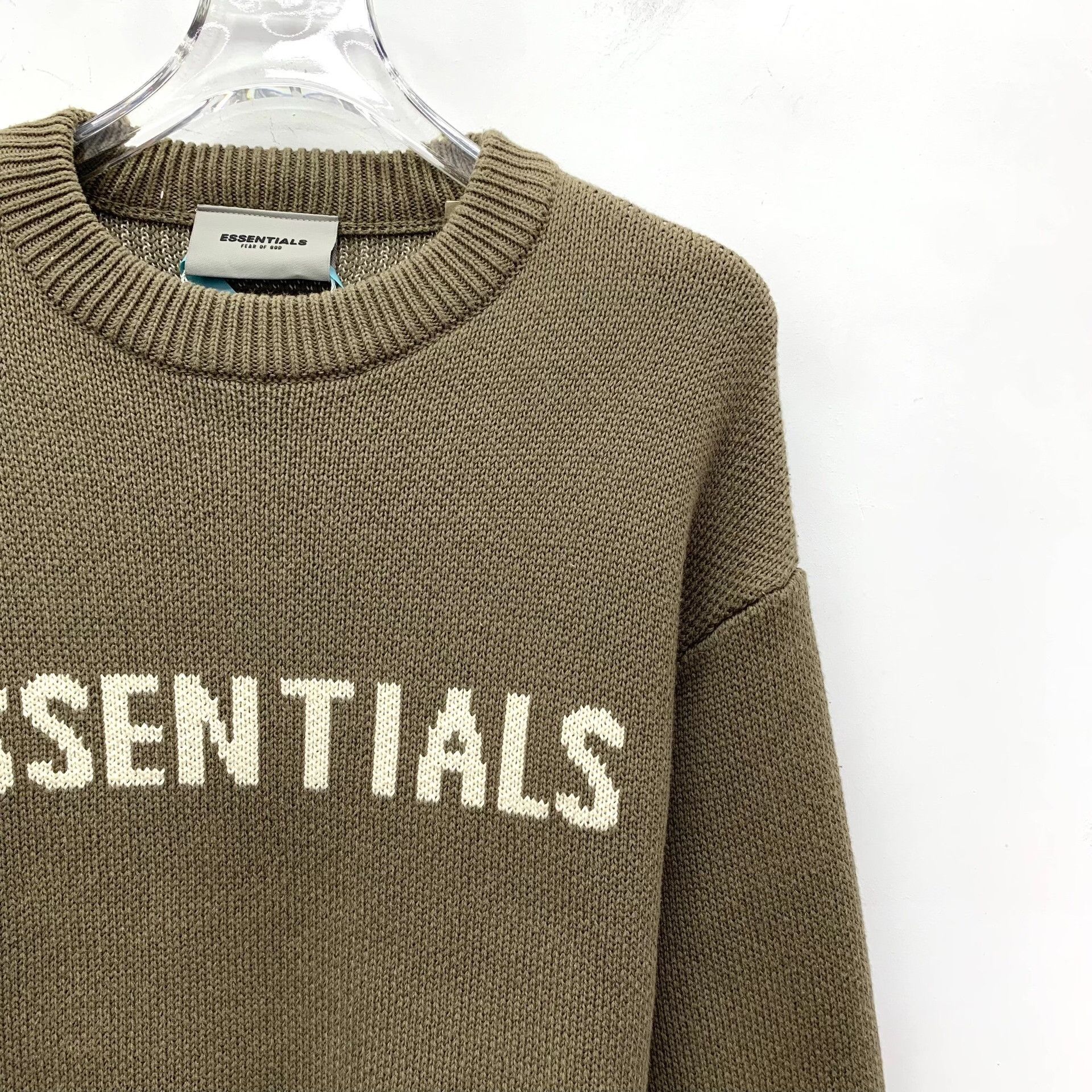 Essentials Essentials Olive Logo Knit Sweater S Size US S / EU 44-46 / 1 - 4 Thumbnail