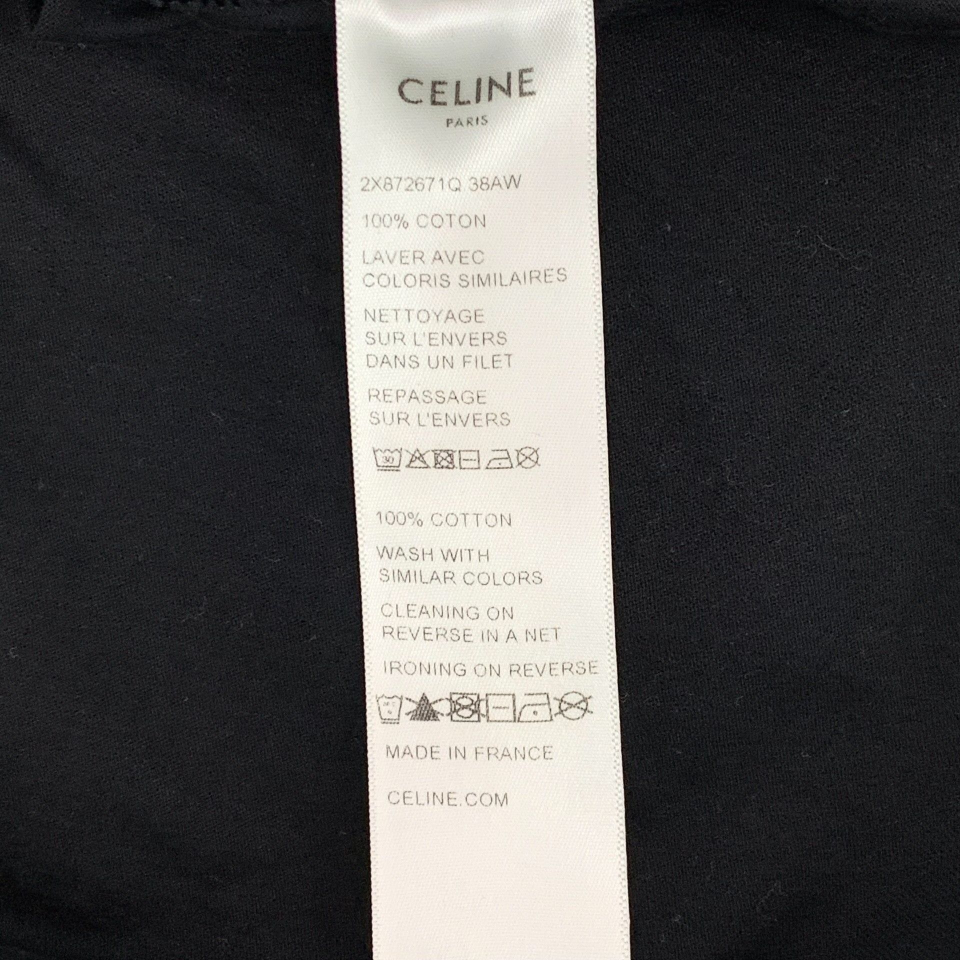 Celine Celine Triomphe Logo Ringer T-Shirt M Size M / US 6-8 / IT 42-44 - 9 Thumbnail