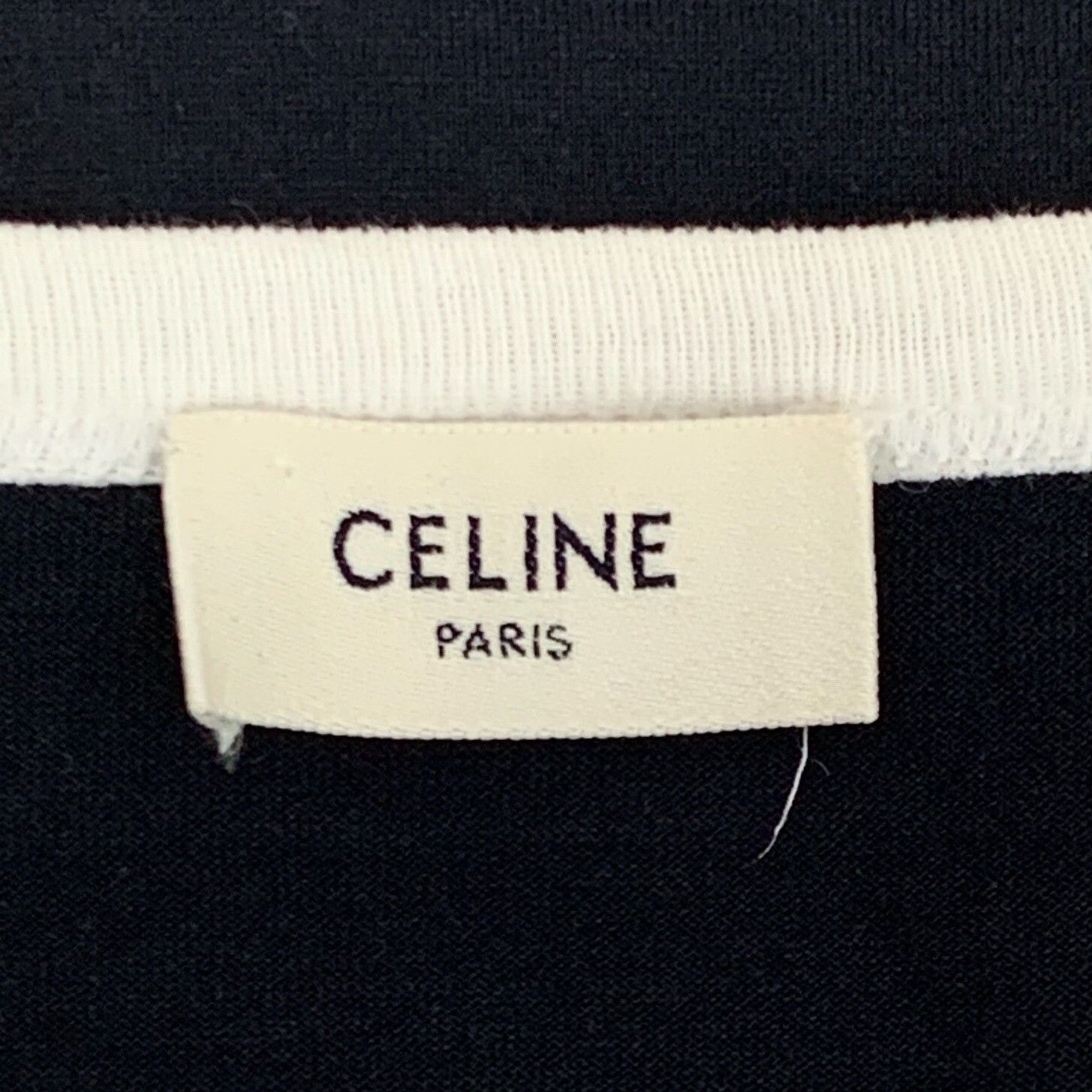 Celine Celine Triomphe Logo Ringer T-Shirt M Size M / US 6-8 / IT 42-44 - 7 Thumbnail