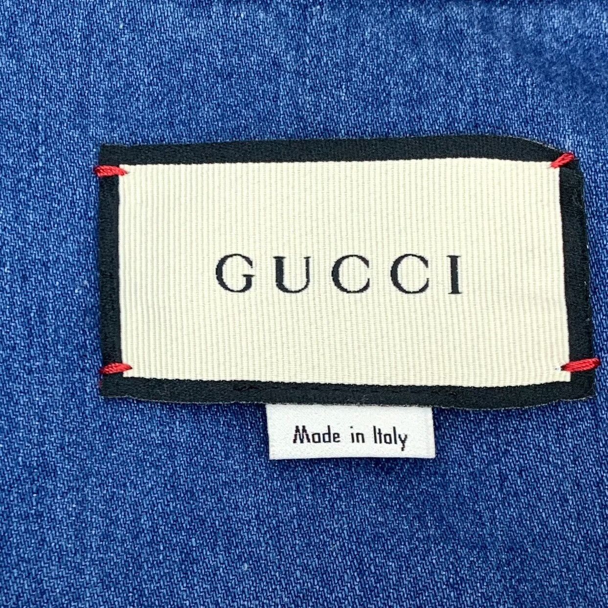 Gucci Gucci Horsebit Web Denim Shirt 46 Size US S / EU 44-46 / 1 - 7 Thumbnail