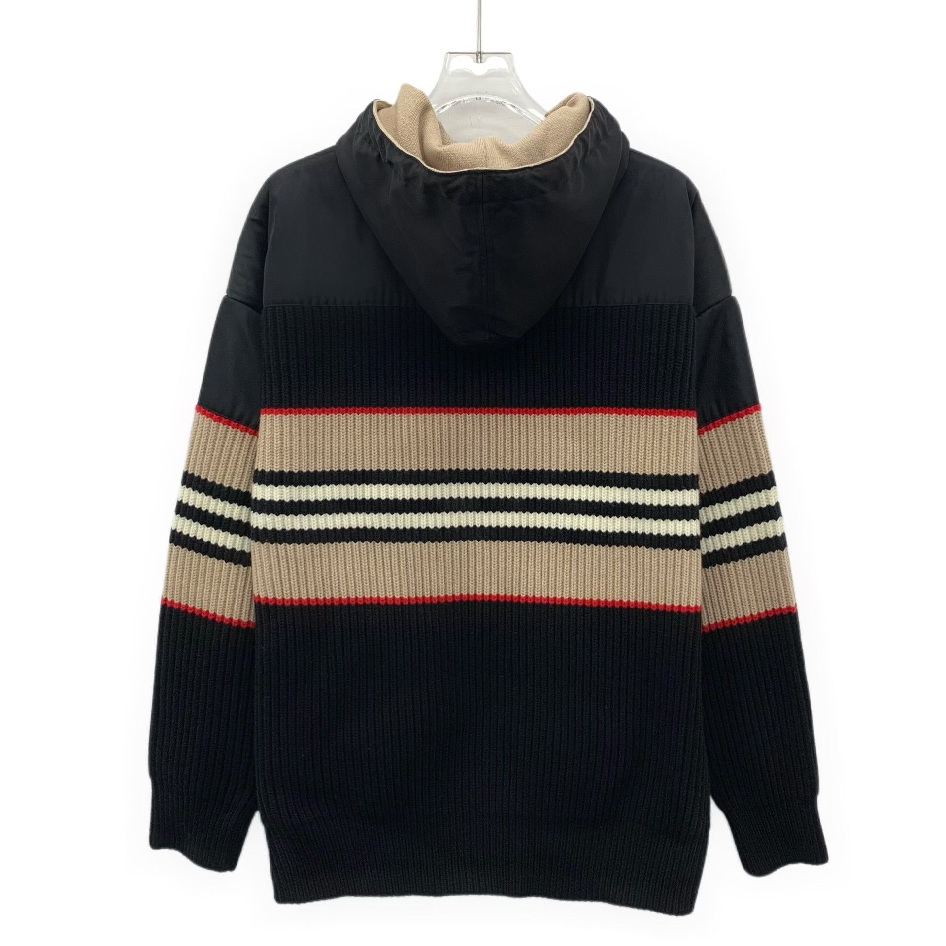 Burberry Burberry Striped Wool Cashmere Hoodie Size S Size US S / EU 44-46 / 1 - 3 Thumbnail