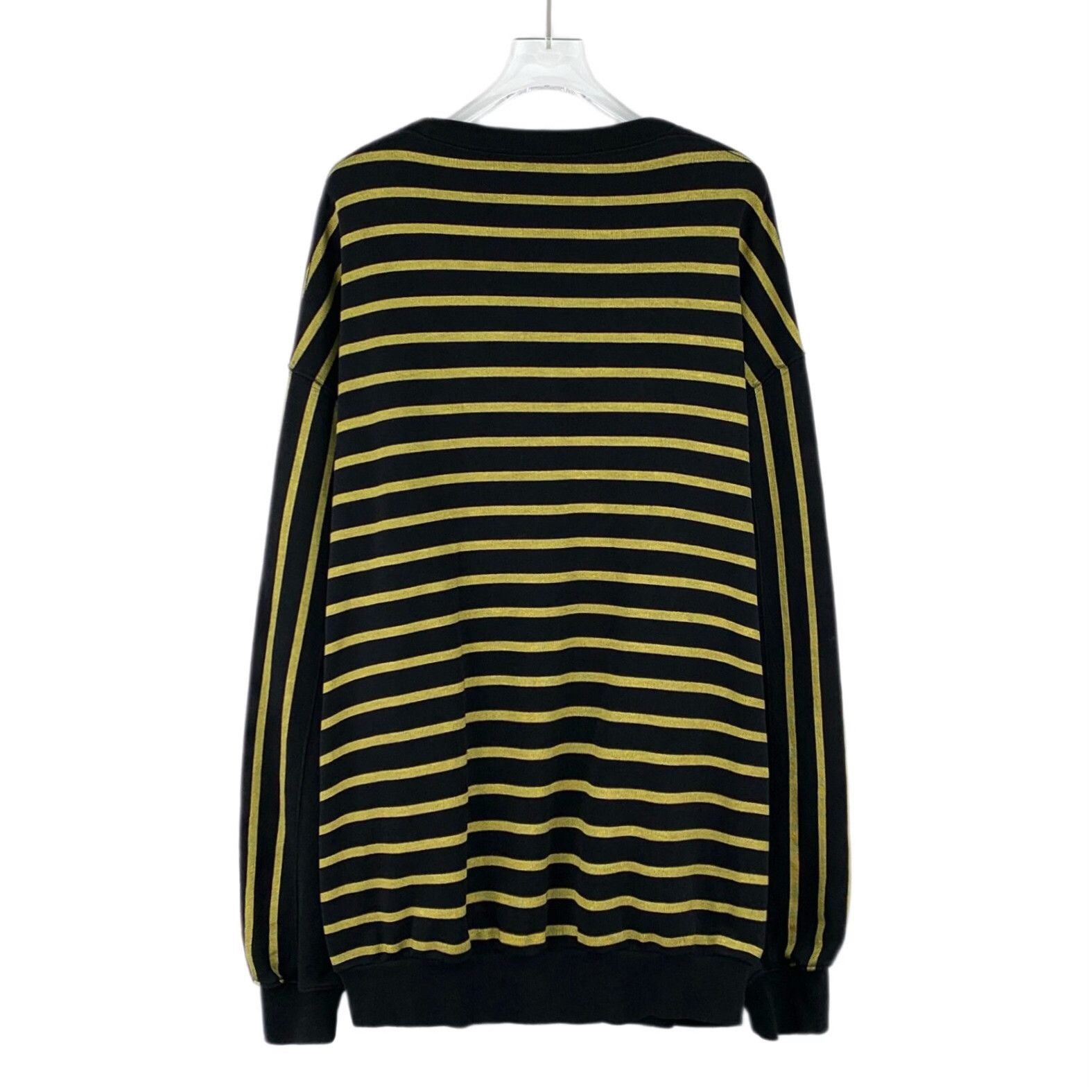 Balenciaga Balenciaga Striped HOMME Embroidered Sweater M Size US M / EU 48-50 / 2 - 3 Thumbnail