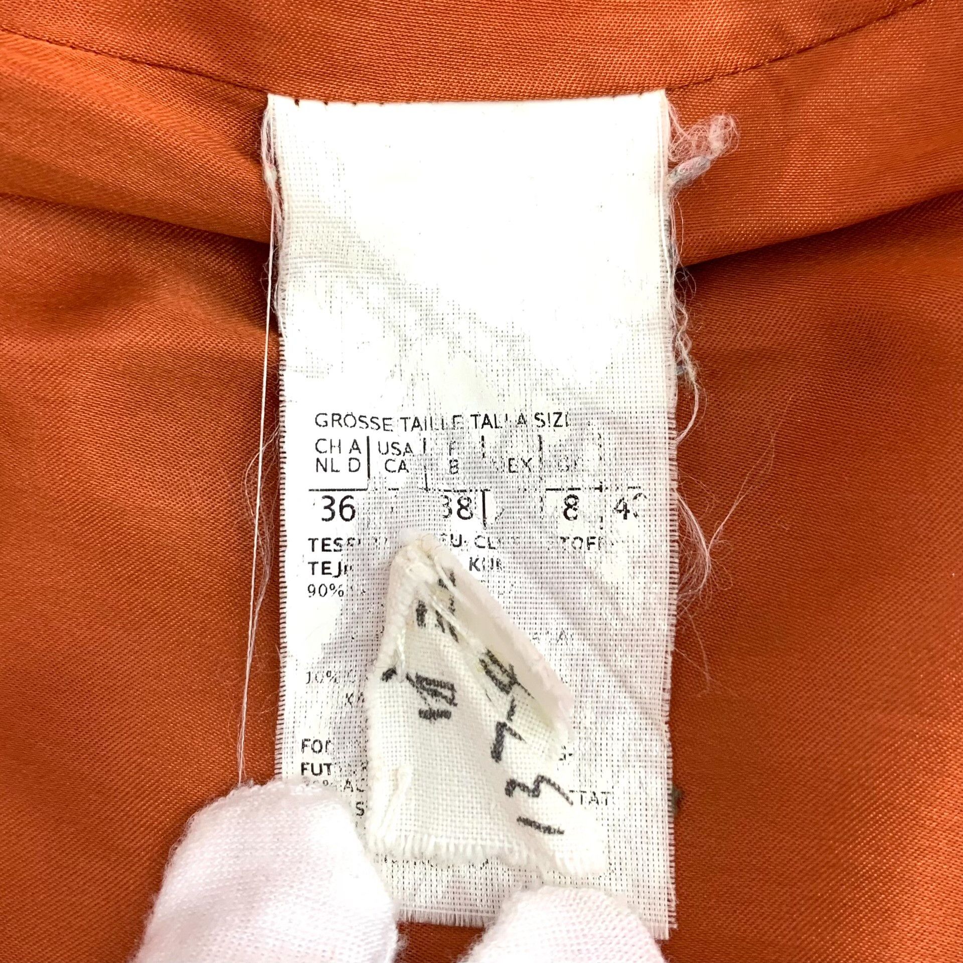 Max Mara MaxMara Orange Wool-Cashmere Stand Collar Coat IT 40 Size S / US 4 / IT 40 - 7 Thumbnail