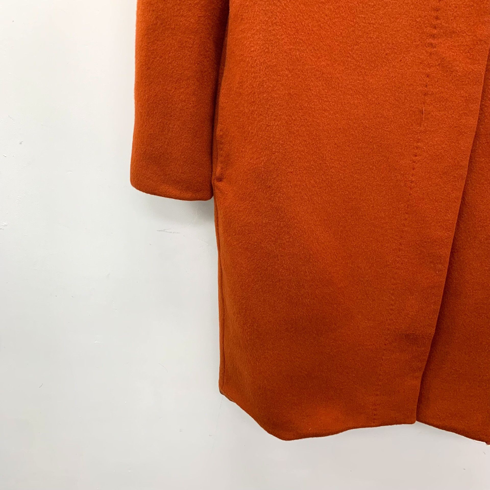 Max Mara MaxMara Orange Wool-Cashmere Stand Collar Coat IT 40 Size S / US 4 / IT 40 - 5 Thumbnail