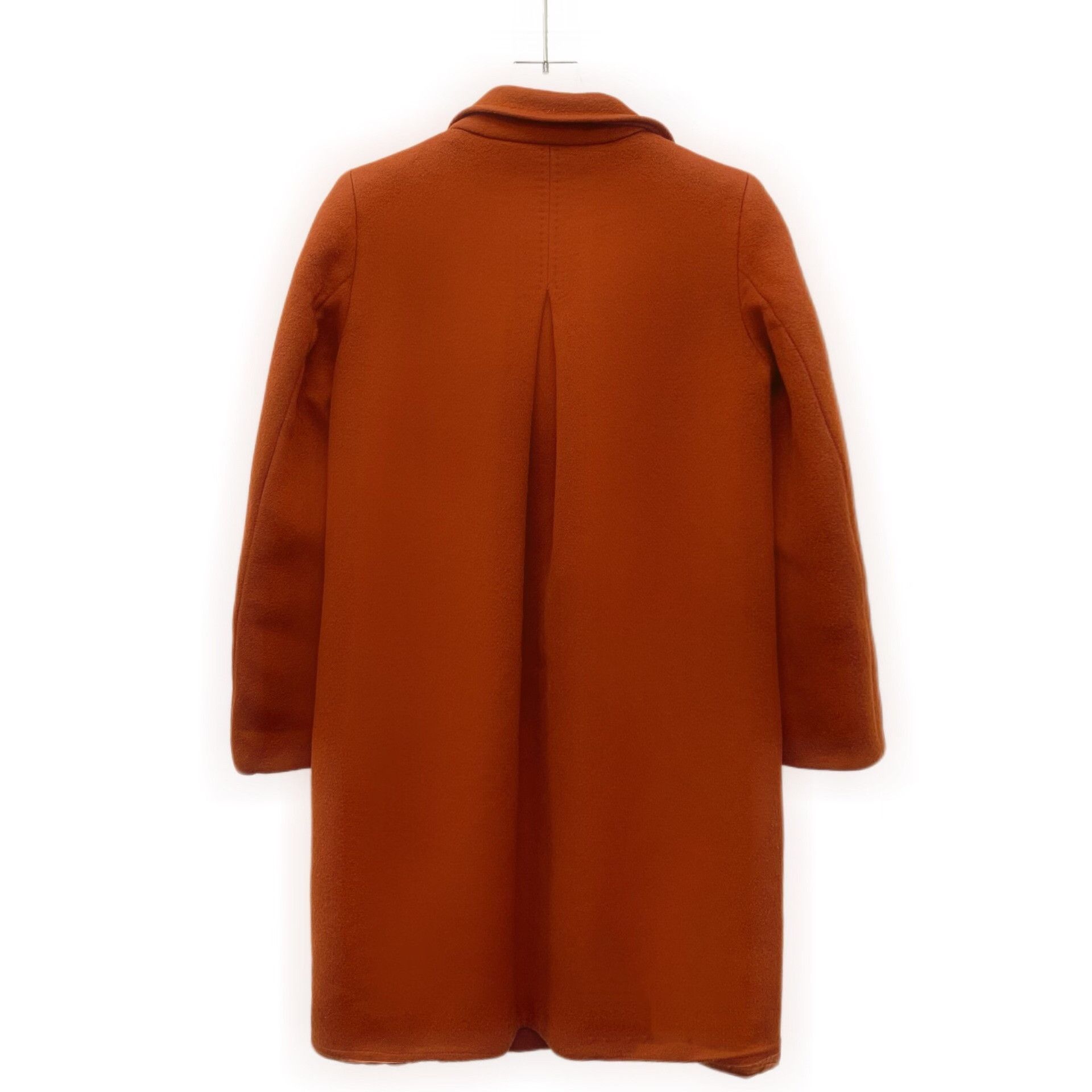 Max Mara MaxMara Orange Wool-Cashmere Stand Collar Coat IT 40 Size S / US 4 / IT 40 - 3 Thumbnail
