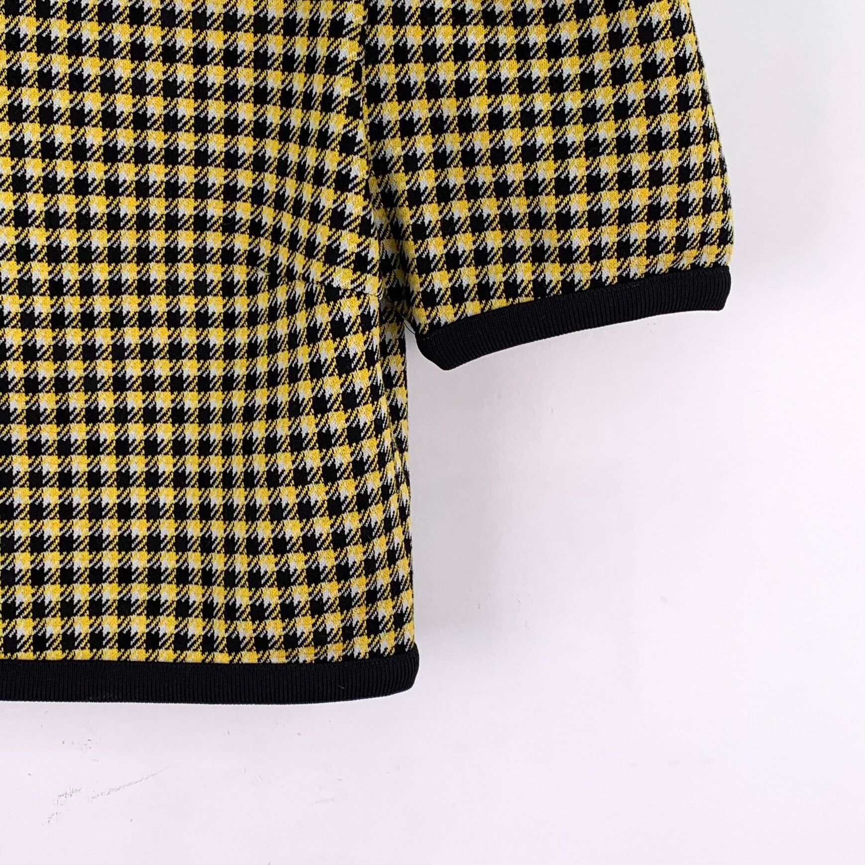 Miu Miu Miu Miu Scalloped Collar Houndstooth Top L Size L / US 10 / IT 46 - 5 Thumbnail
