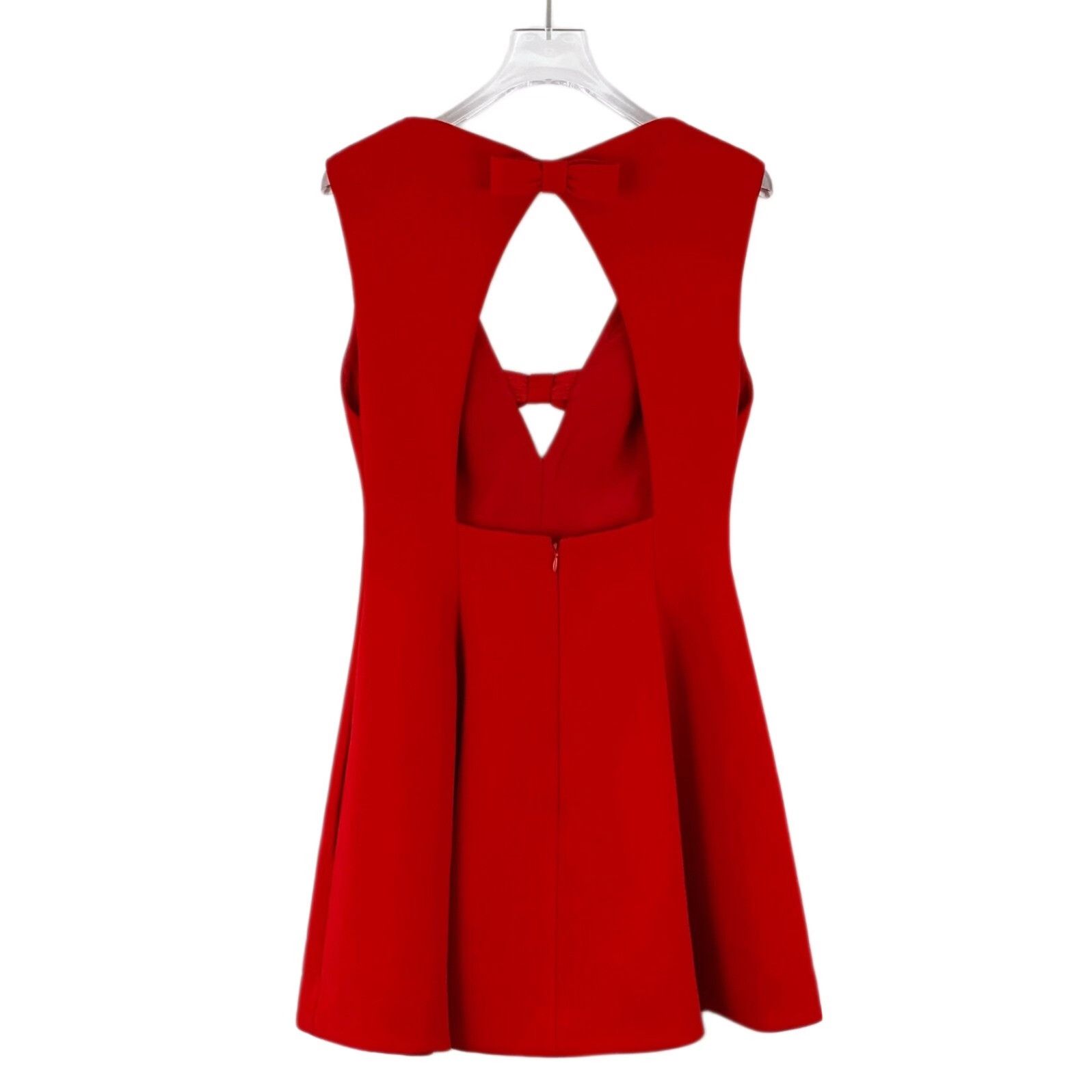 Miu Miu Miu Miu Red Bow Cutout Mini Dress 40 Size S / US 4 / IT 40 - 3 Thumbnail