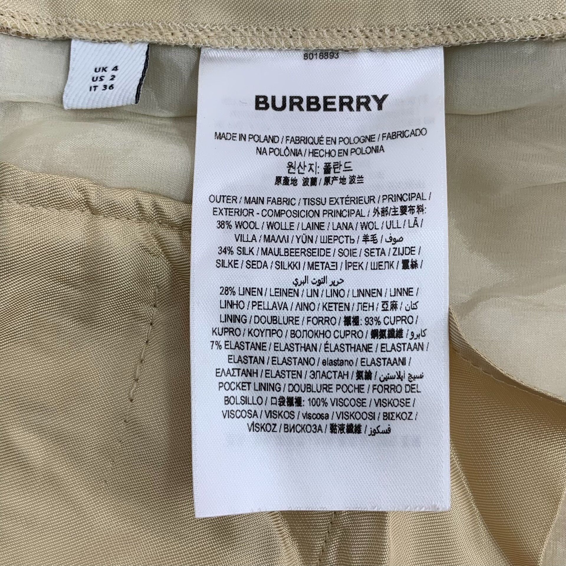 Burberry Burberry Side Stripe Silk Wool Pants IT 36 Size 25" / US 0 / IT 36 - 8 Thumbnail