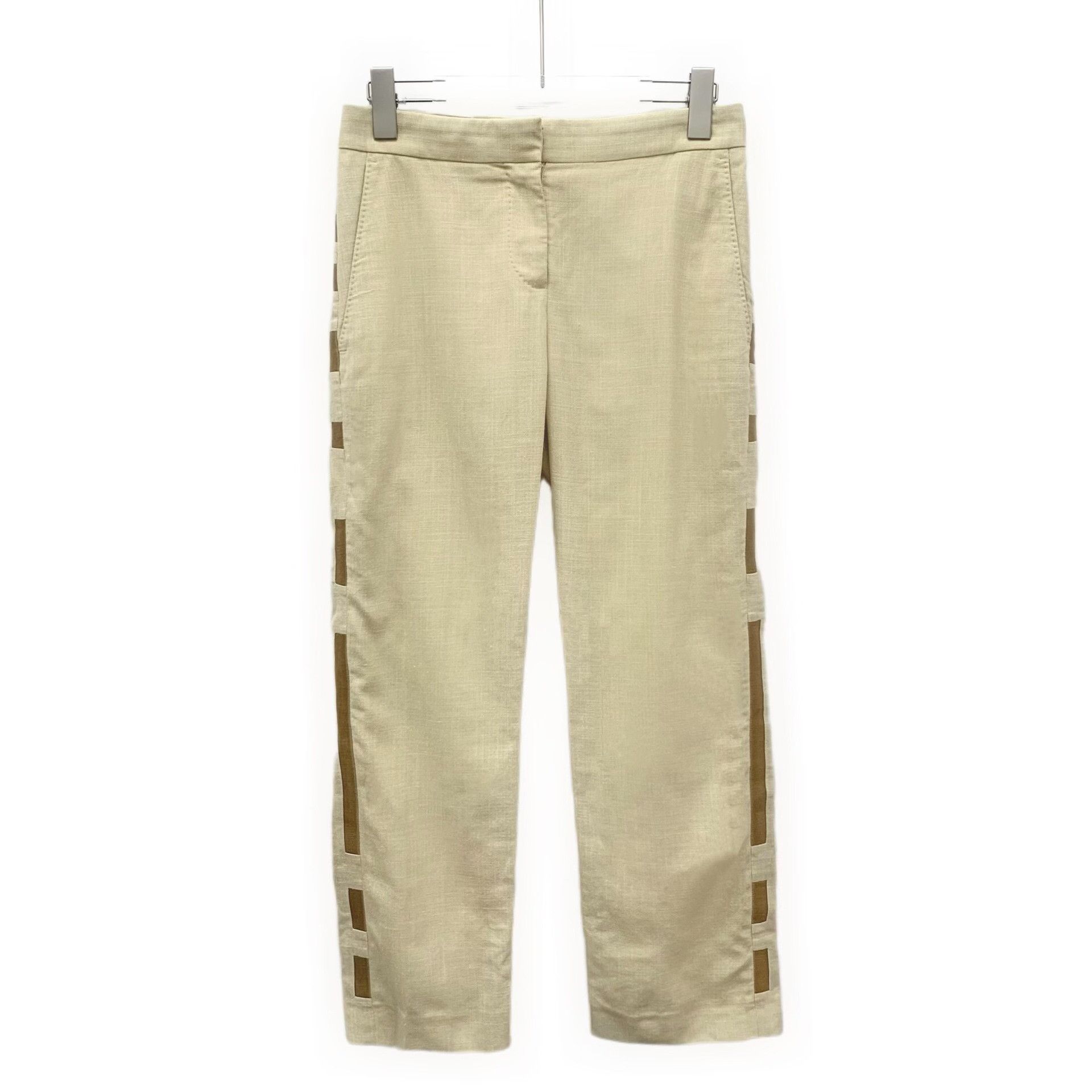 Burberry Burberry Side Stripe Silk Wool Pants IT 36 Size 25" / US 0 / IT 36 - 2 Thumbnail