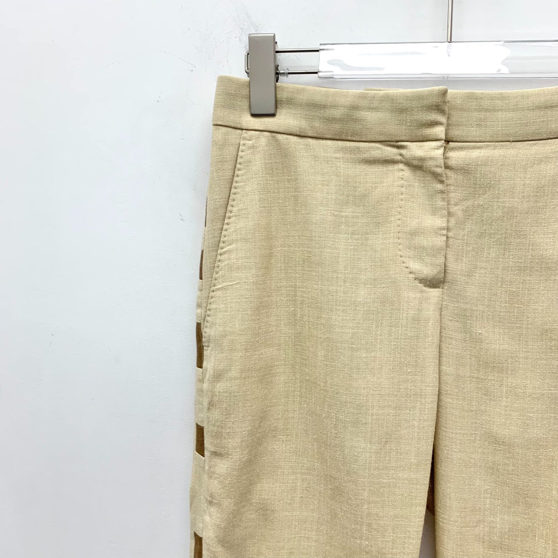 Burberry Burberry Side Stripe Silk Wool Pants IT 36 Size 25" / US 0 / IT 36 - 4 Thumbnail