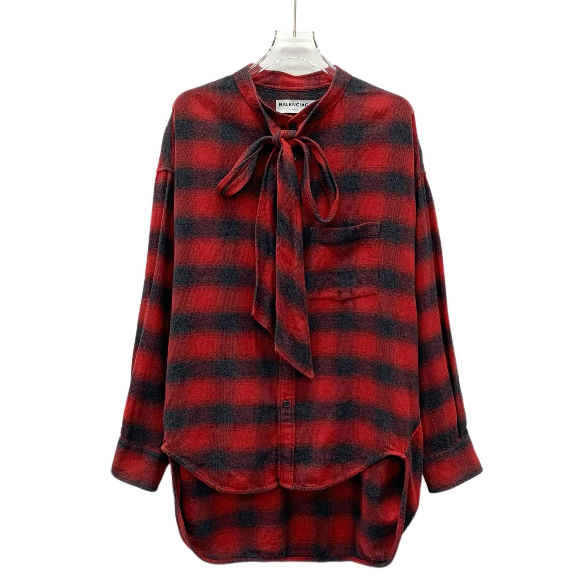 Balenciaga Balenciaga Plaid Bow Blouse 36 Size XS / US 0-2 / IT 36-38 - 2 Thumbnail