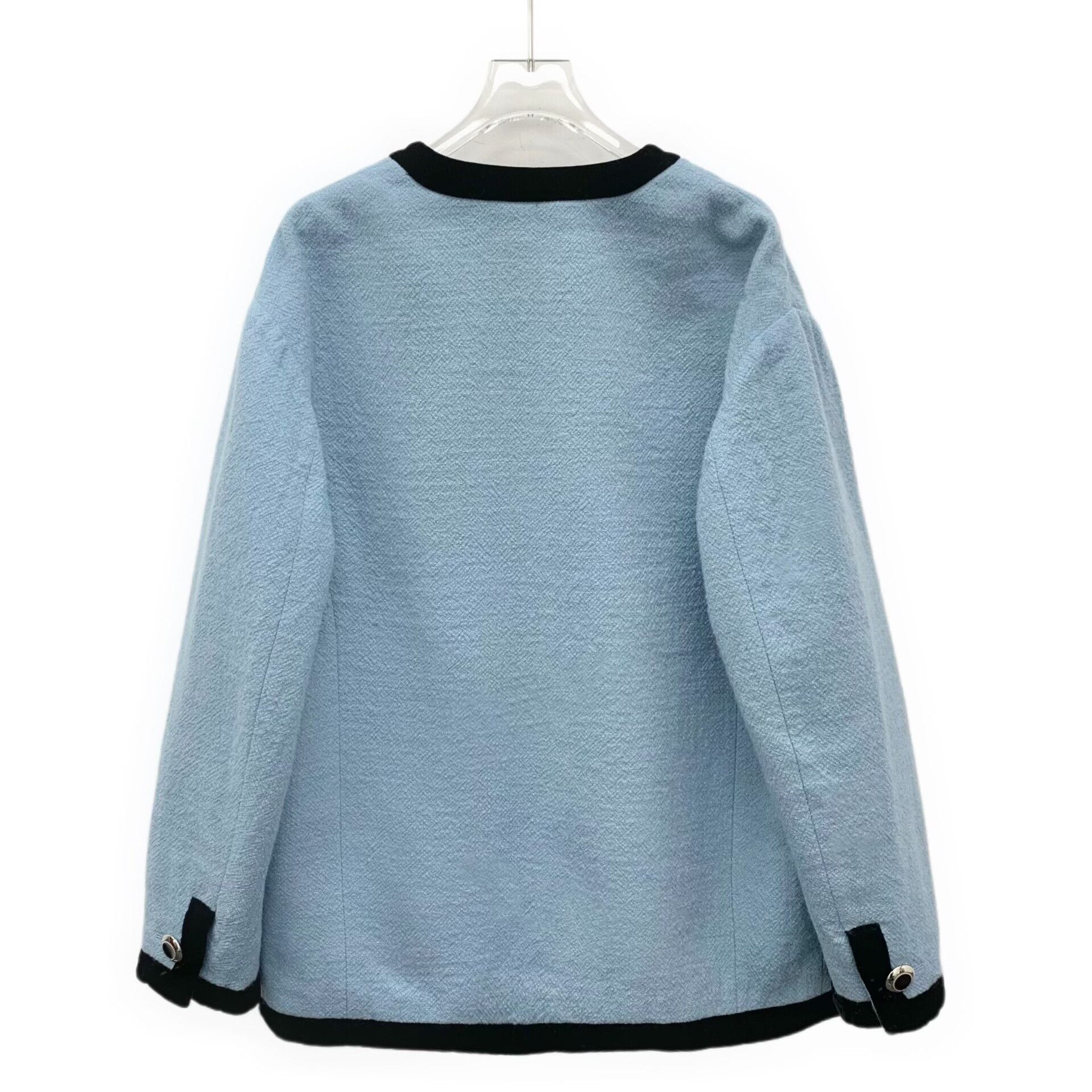 Miu Miu Miu Miu Wool V-Neck Logo Cardigan Size IT 40 Size S / US 4 / IT 40 - 3 Thumbnail