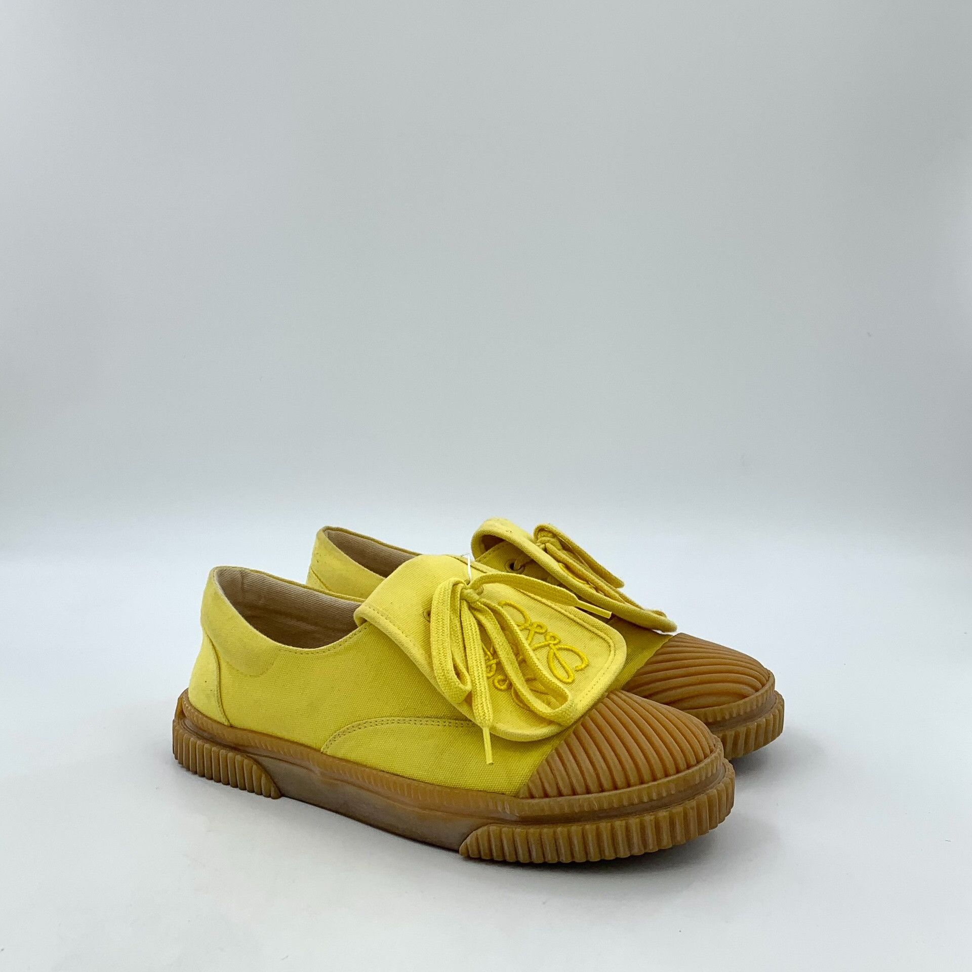 Loewe Loewe Yellow Anagram Embroidered Sneakers 37 Size US 7 / IT 37 - 3 Thumbnail