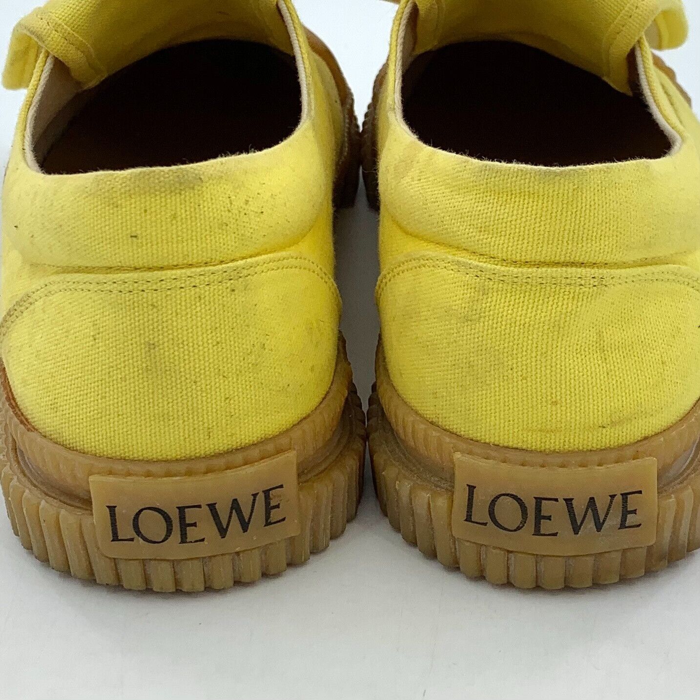 Loewe Loewe Yellow Anagram Embroidered Sneakers 37 Size US 7 / IT 37 - 9 Thumbnail