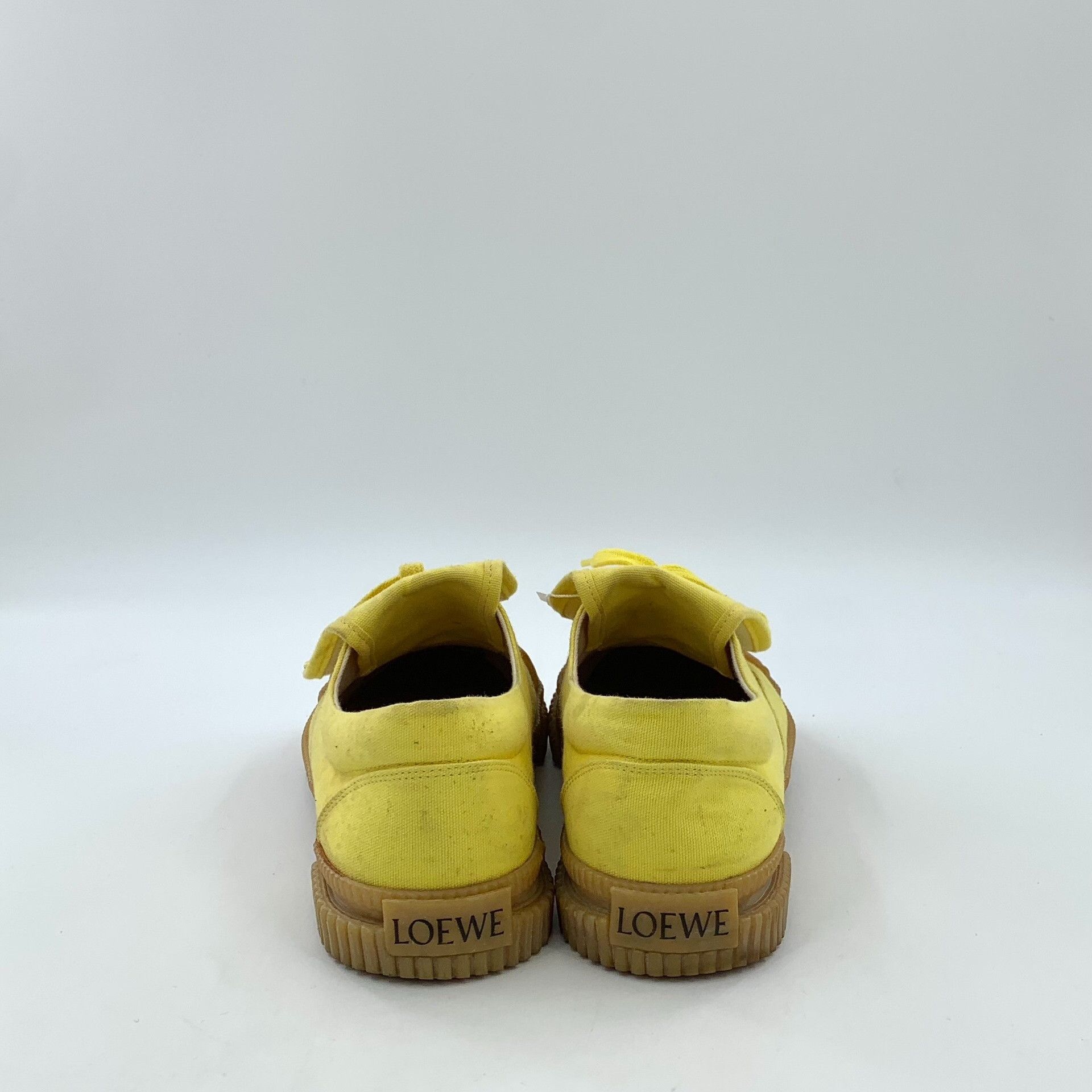 Loewe Loewe Yellow Anagram Embroidered Sneakers 37 Size US 7 / IT 37 - 5 Thumbnail