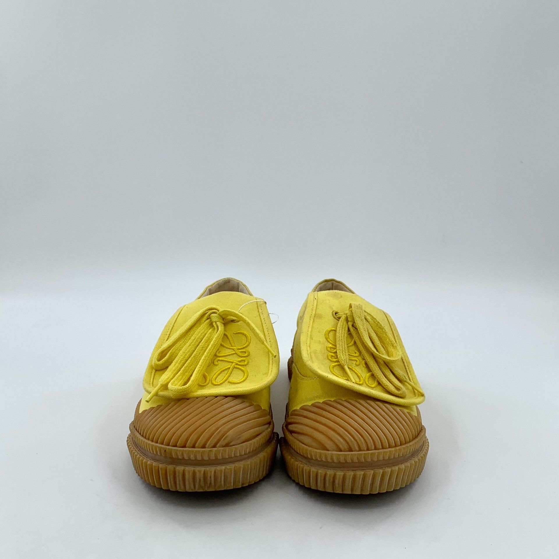Loewe Loewe Yellow Anagram Embroidered Sneakers 37 Size US 7 / IT 37 - 4 Thumbnail