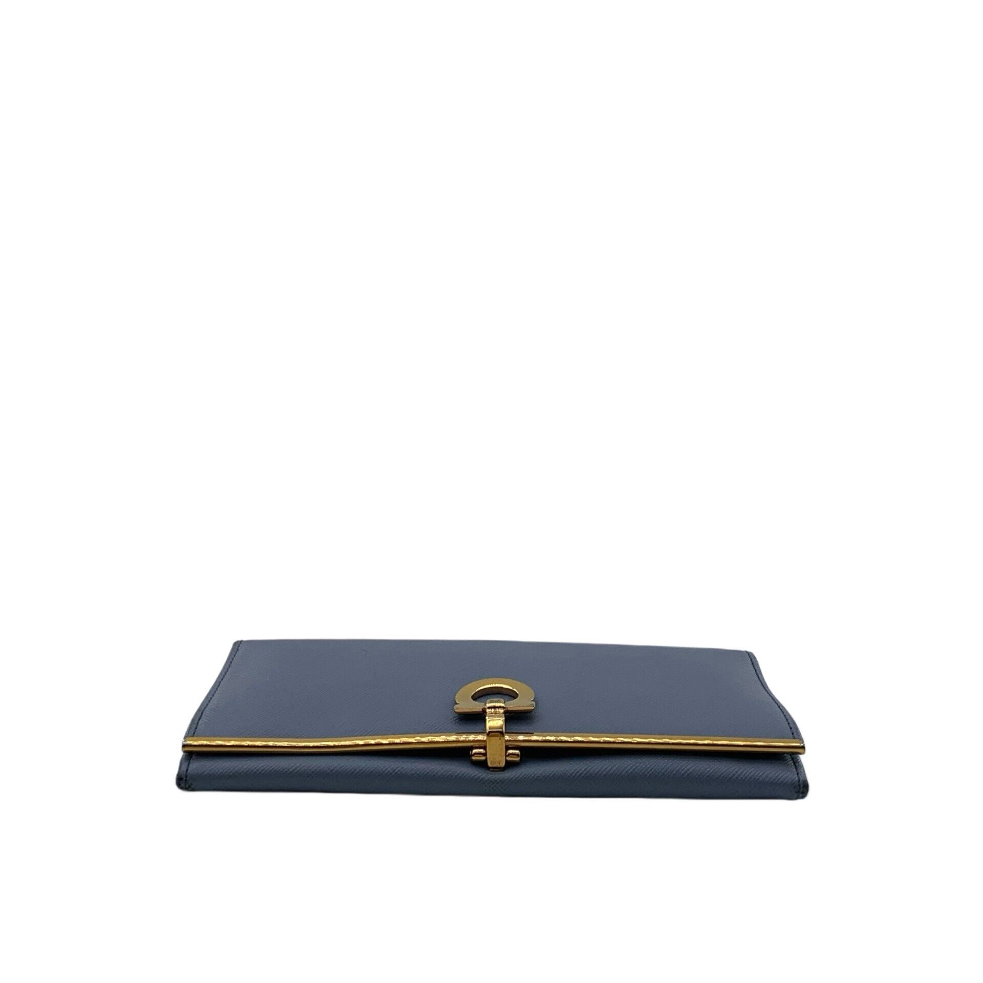 Salvatore Ferragamo Salvatore Ferragamo Gancini Saffiano Leather Wallet ONE SIZE Size ONE SIZE - 6 Thumbnail