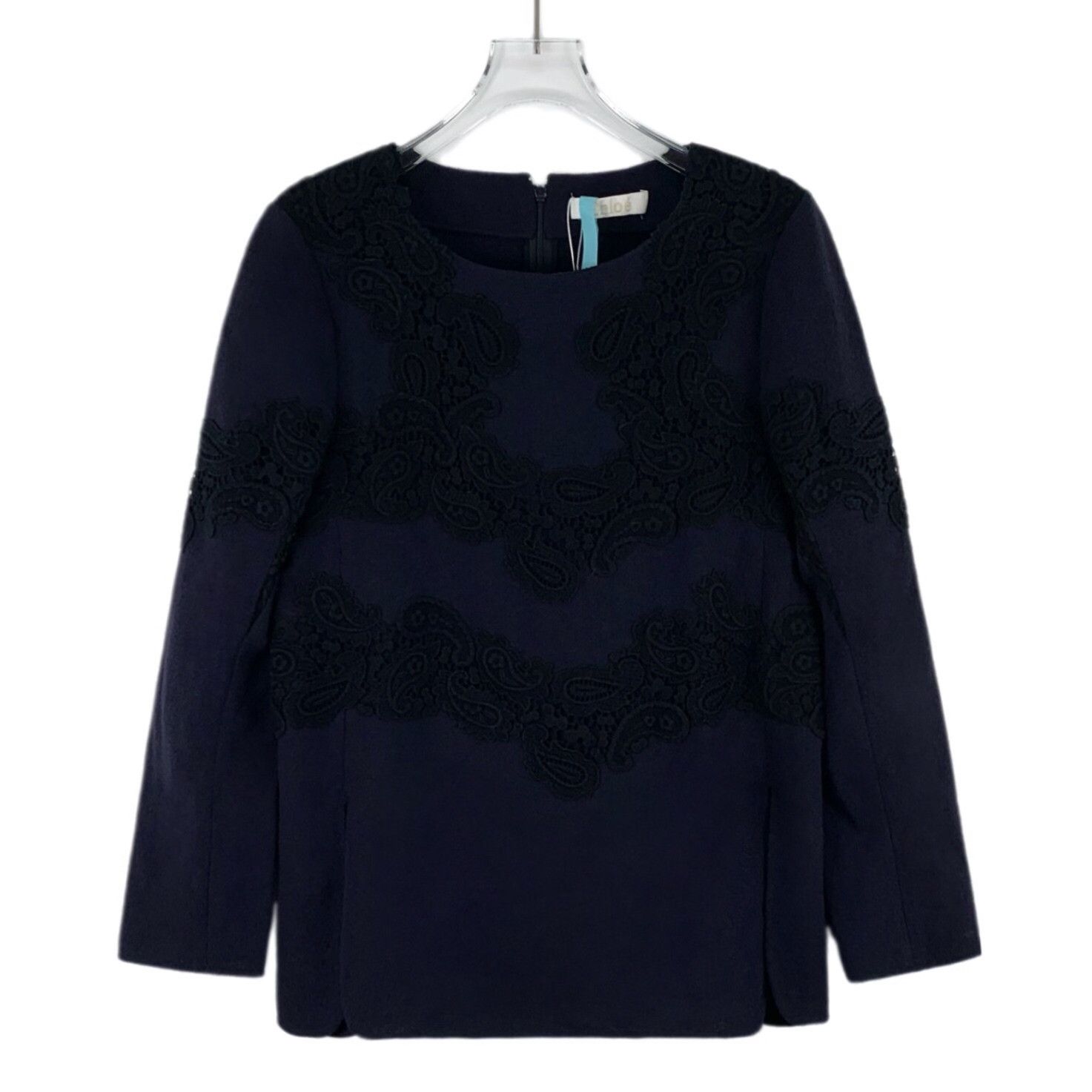 Chloe Chloe Embroidered Wool Sweater Size 34 Size XS / US 0-2 / IT 36-38 - 2 Thumbnail