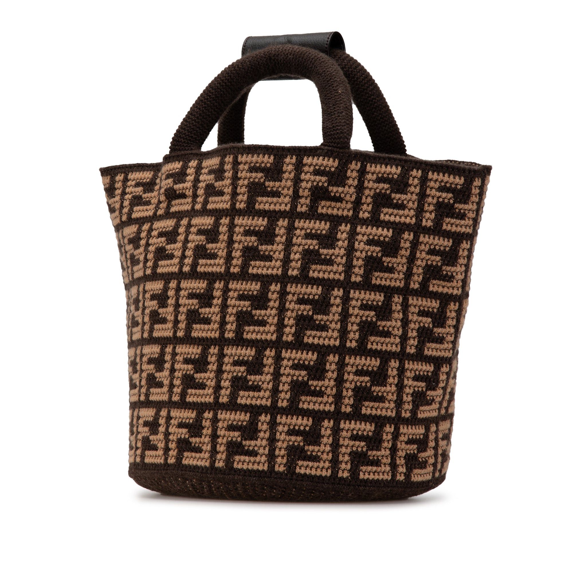 Fendi Zucca Cashmere Shopping Tote Size ONE SIZE - 2 Thumbnail