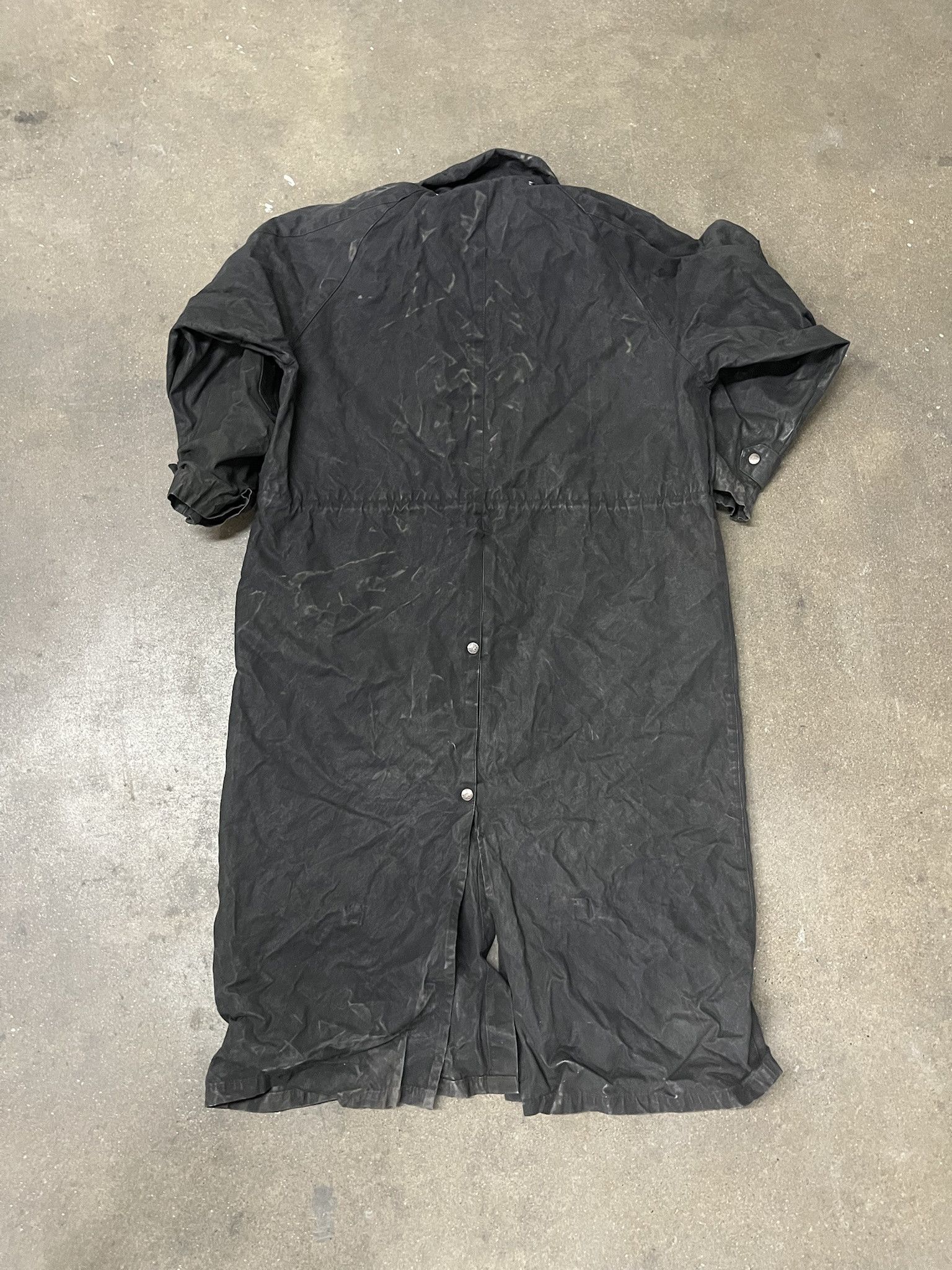 Carhartt × Vintage Vitnage 1990s Kakadu Traders Waxed Trench Coat Long Jacket Size L Size US L / EU 52-54 / 3 - 3 Thumbnail