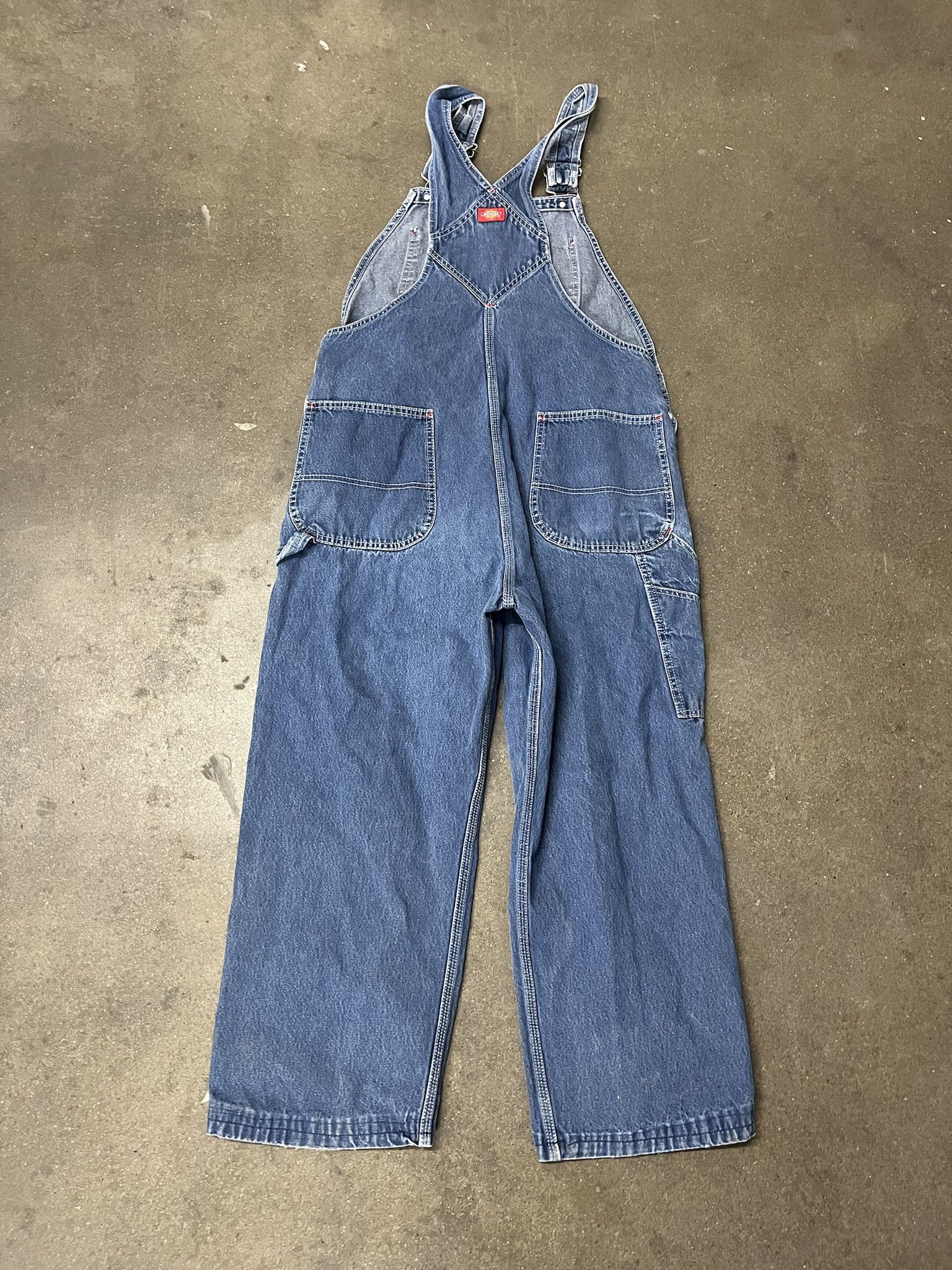 Carhartt × Dickies × Vintage Vintage 1990s Dickies Denim Overalls Size 38 Size US 38 / EU 54 - 5 Thumbnail
