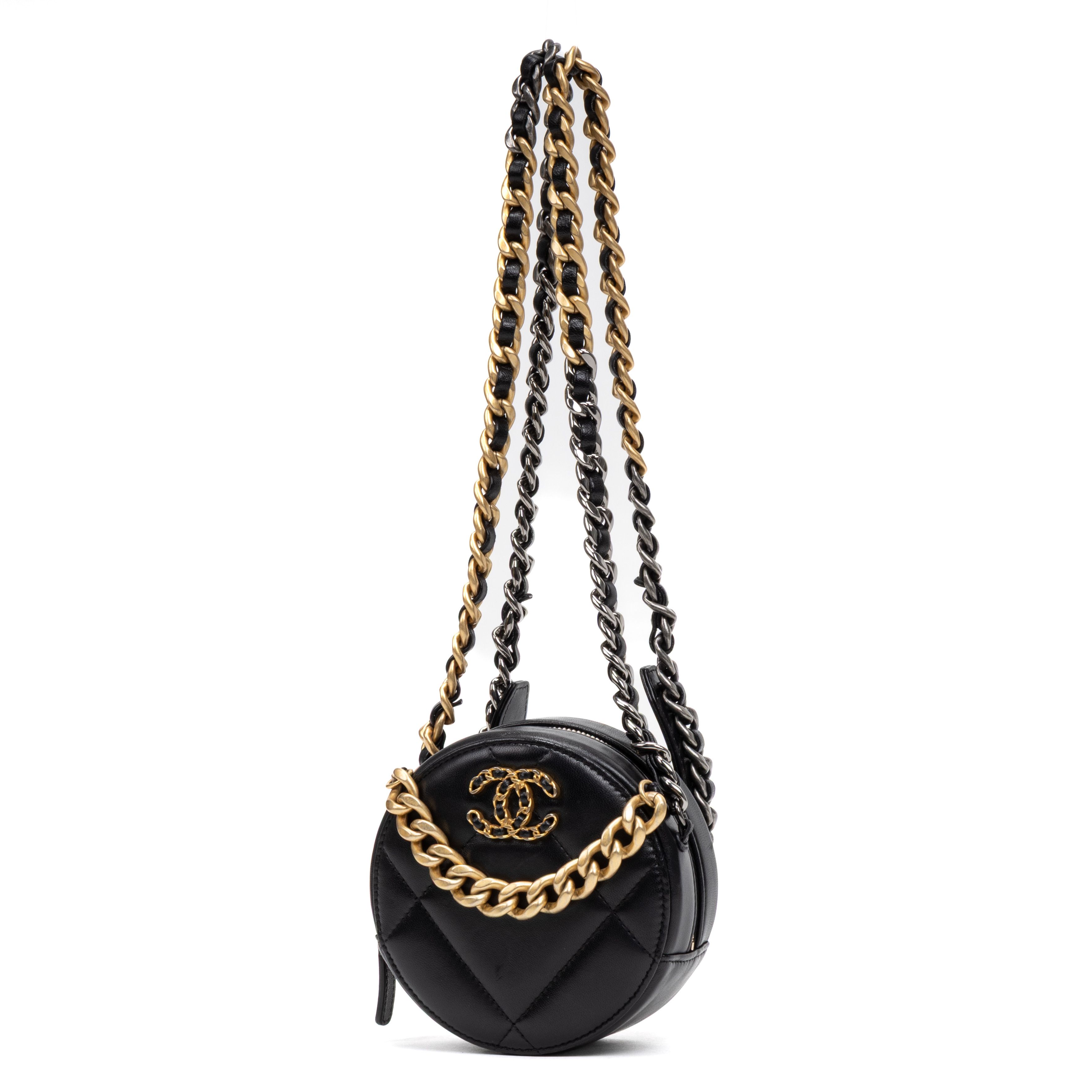 Chanel 19 Round Chain Clutch Small Size ONE SIZE - 2 Thumbnail