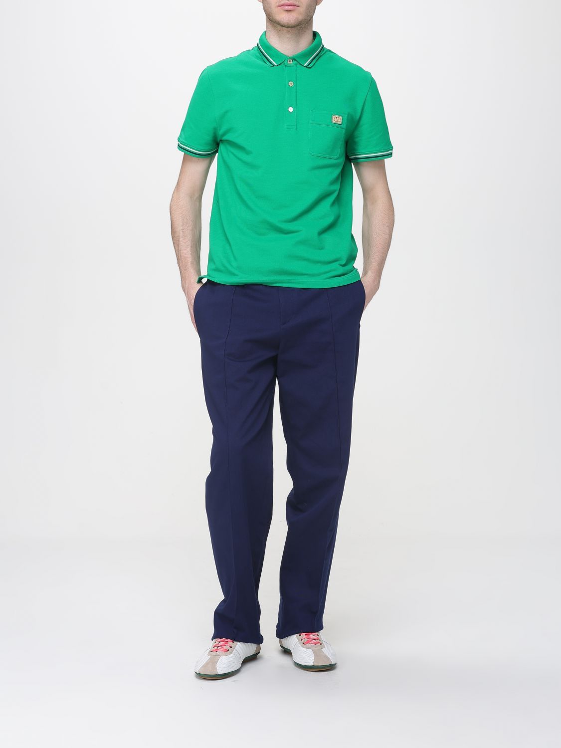 Valentino Valentino Polo Shirt Men Green Size US M / EU 48-50 / 2 - 2 Thumbnail