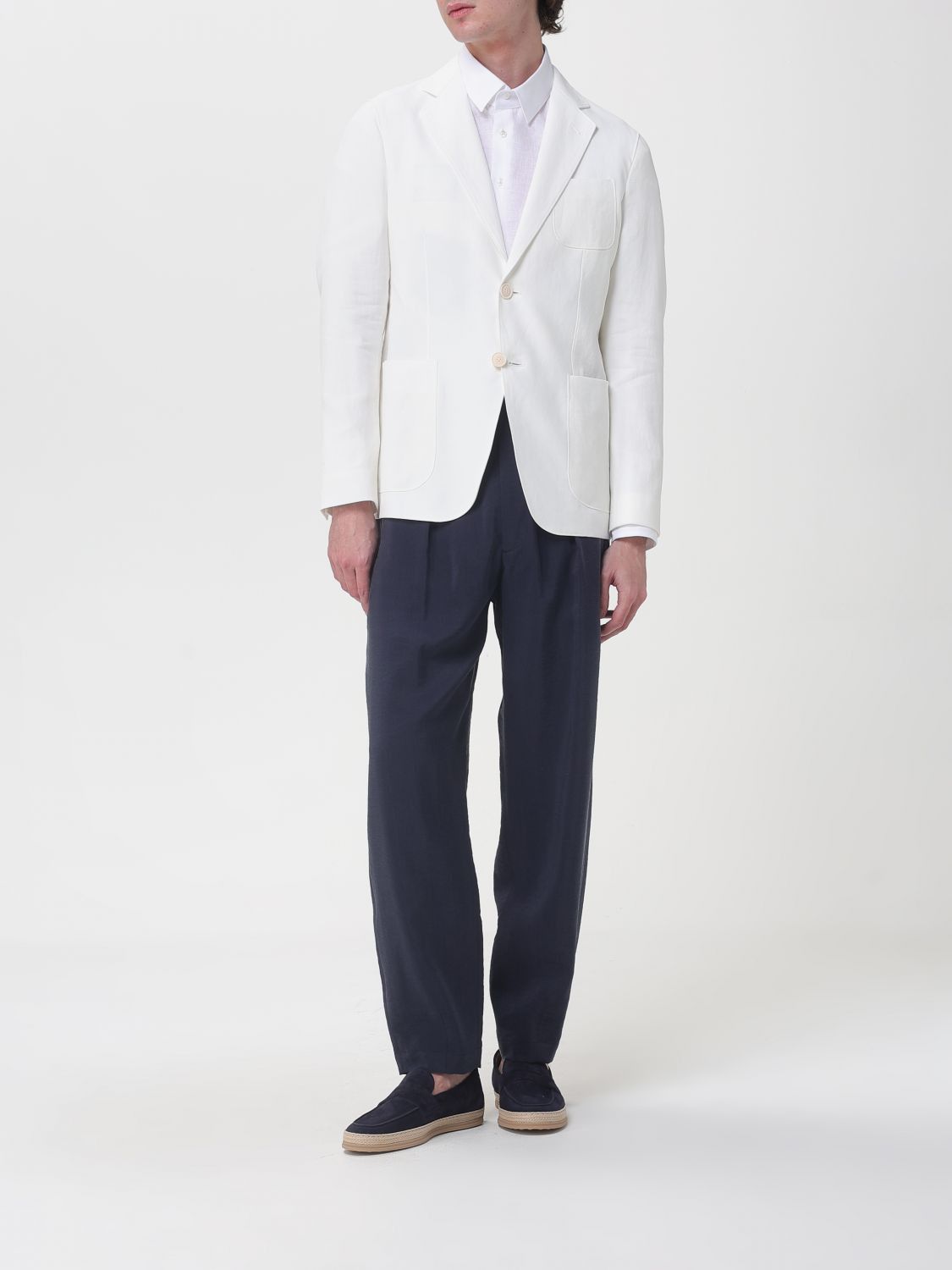 Giorgio Armani Giorgio Armani Shirt Men White Size US L / EU 52-54 / 3 - 2 Thumbnail