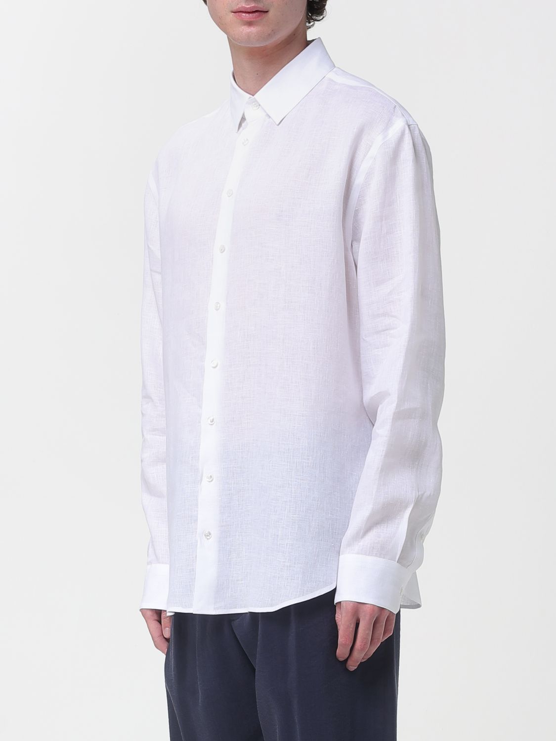 Giorgio Armani Giorgio Armani Shirt Men White Size US XL / EU 56 / 4 - 4 Thumbnail