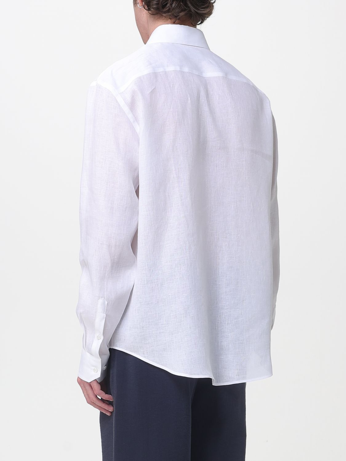 Giorgio Armani Giorgio Armani Shirt Men White Size US XXS / EU 40 - 3 Thumbnail