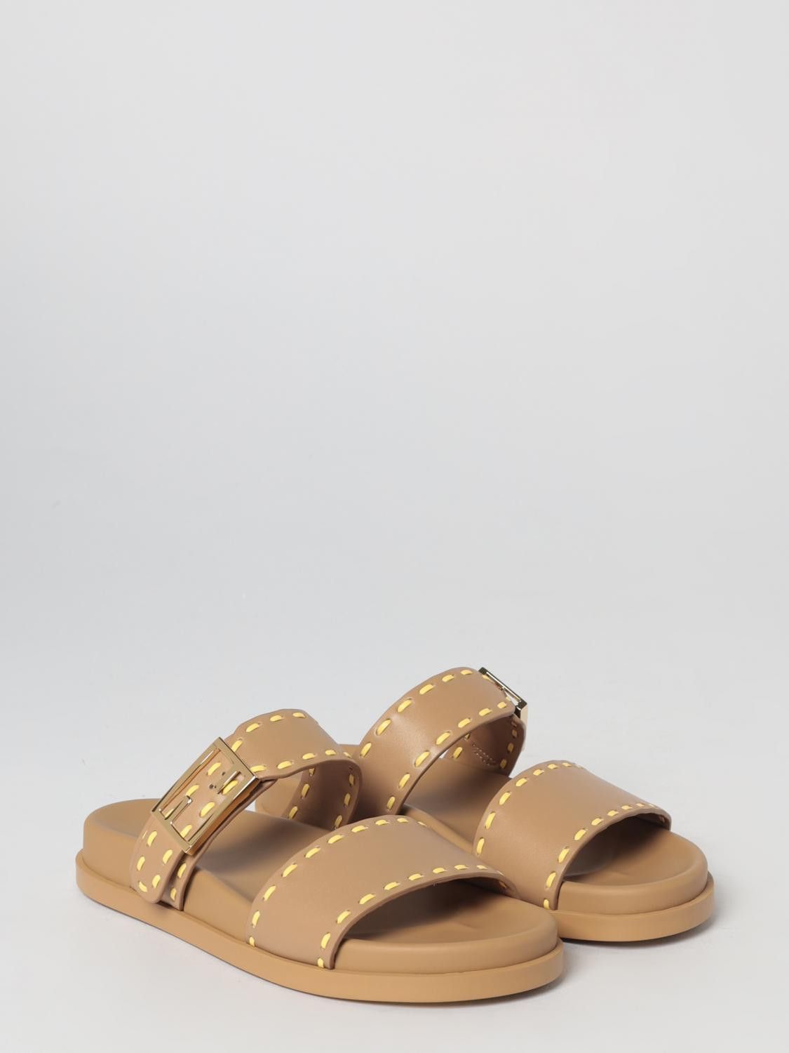 Fendi Fendi Heeled Sandal Woman Camel Size US 6 / IT 36 - 2 Thumbnail