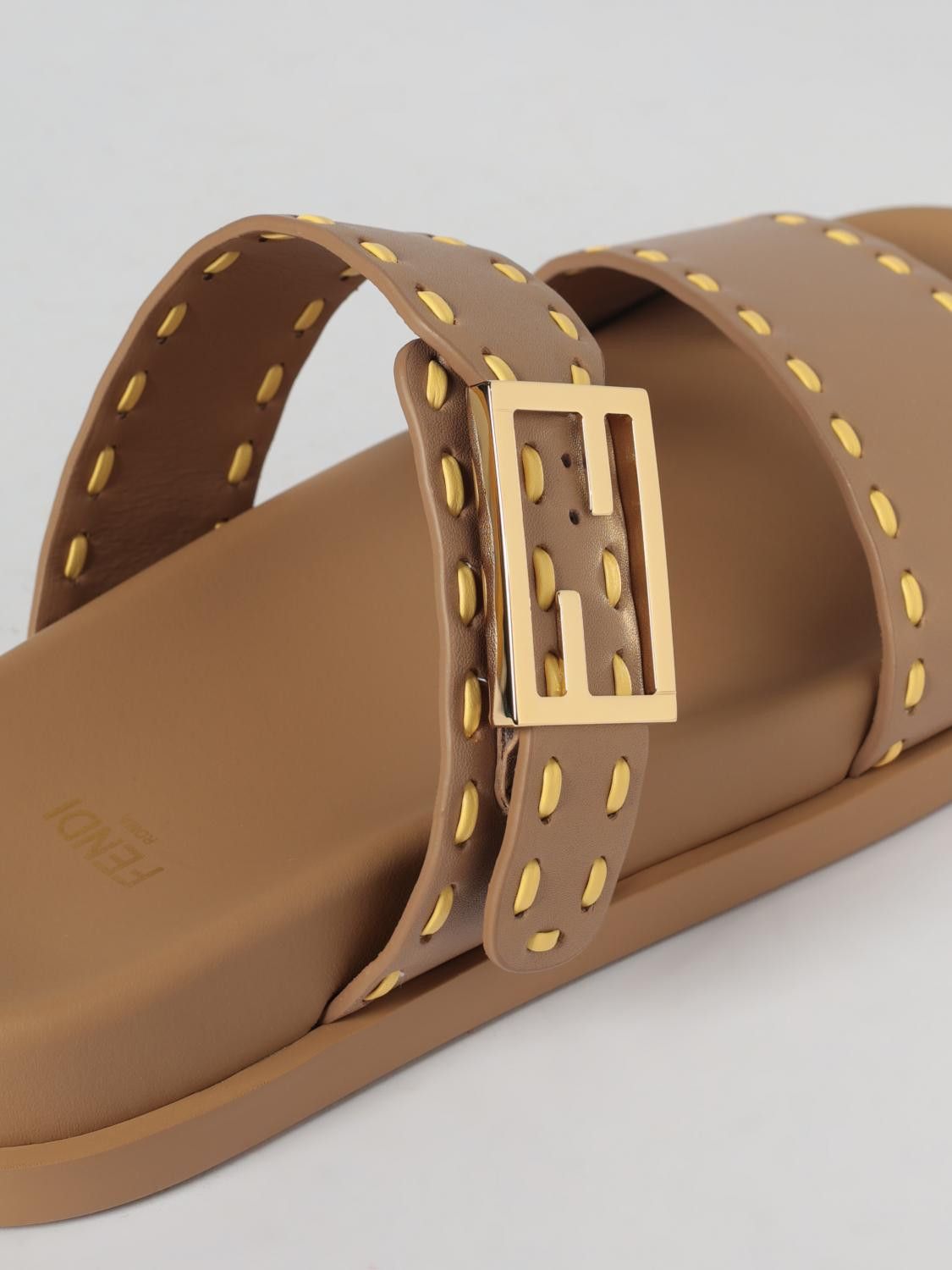 Fendi Fendi Heeled Sandal Woman Camel Size US 11 / IT 41 - 4 Thumbnail
