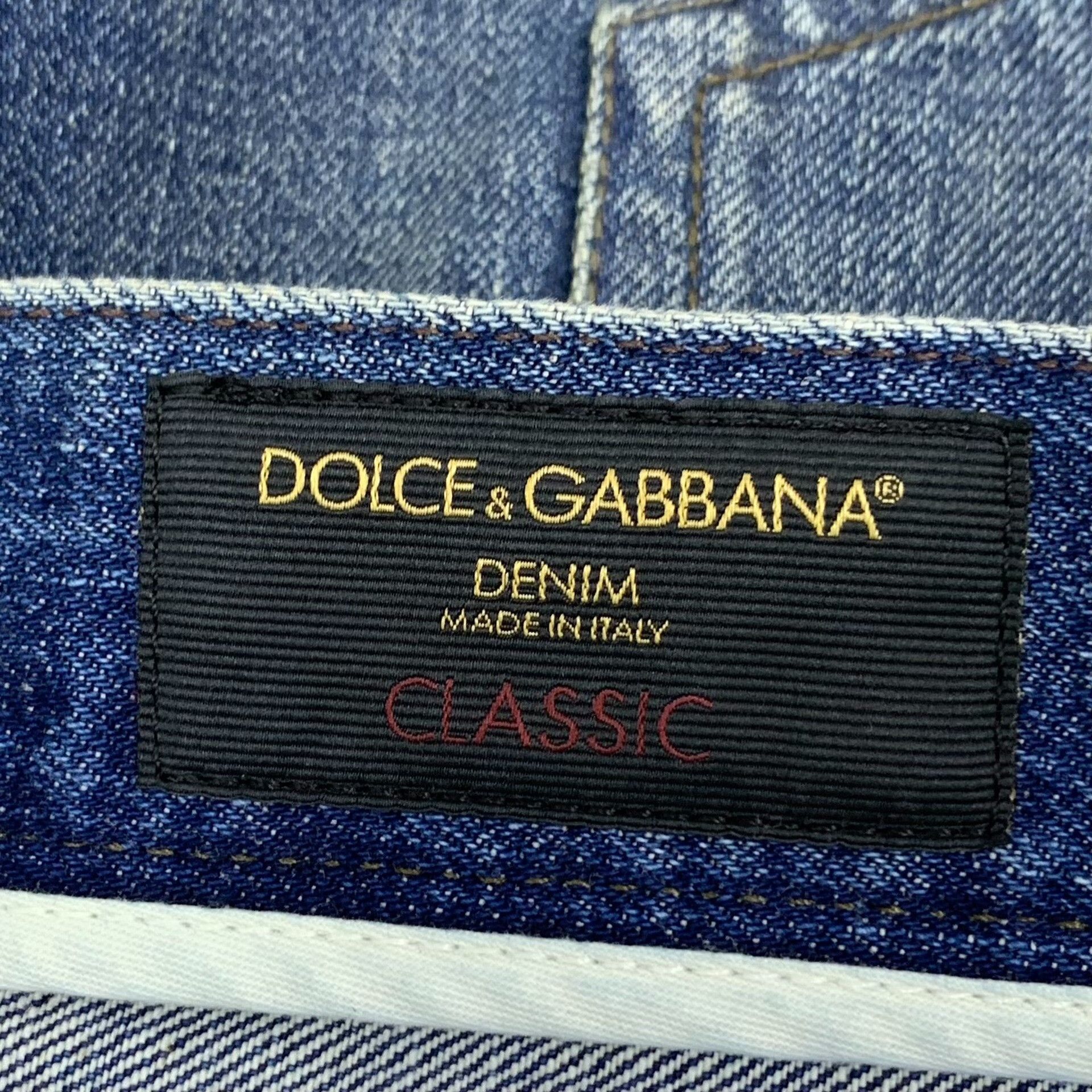 Dolce & Gabbana Dolce & Gabbana Distressed Blue Denim Jeans 34 Size US 34 / EU 50 - 8 Thumbnail