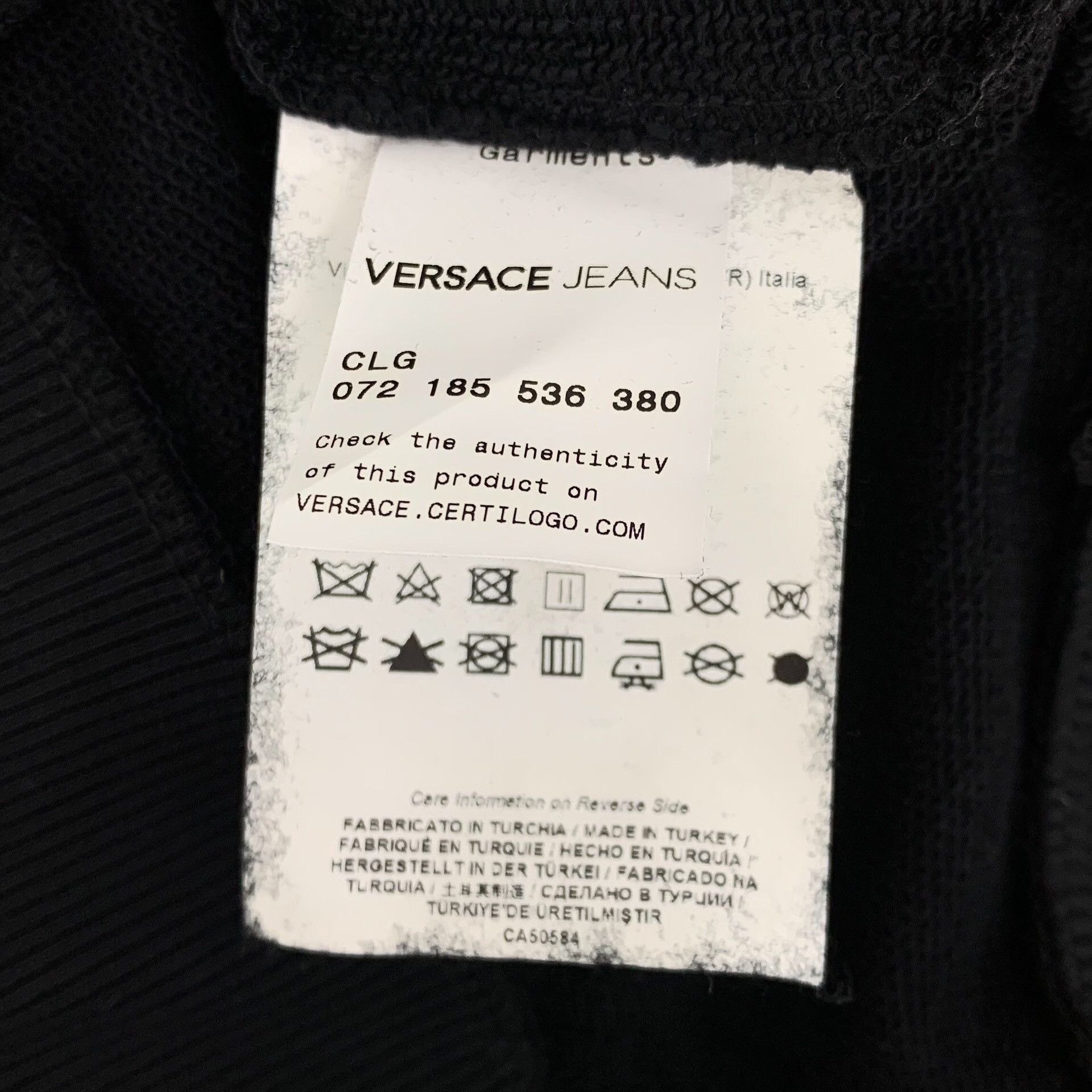 Versace Versace Jeans Graphic Logo Sweatshirt US M Size US M / EU 48-50 / 2 - 8 Thumbnail