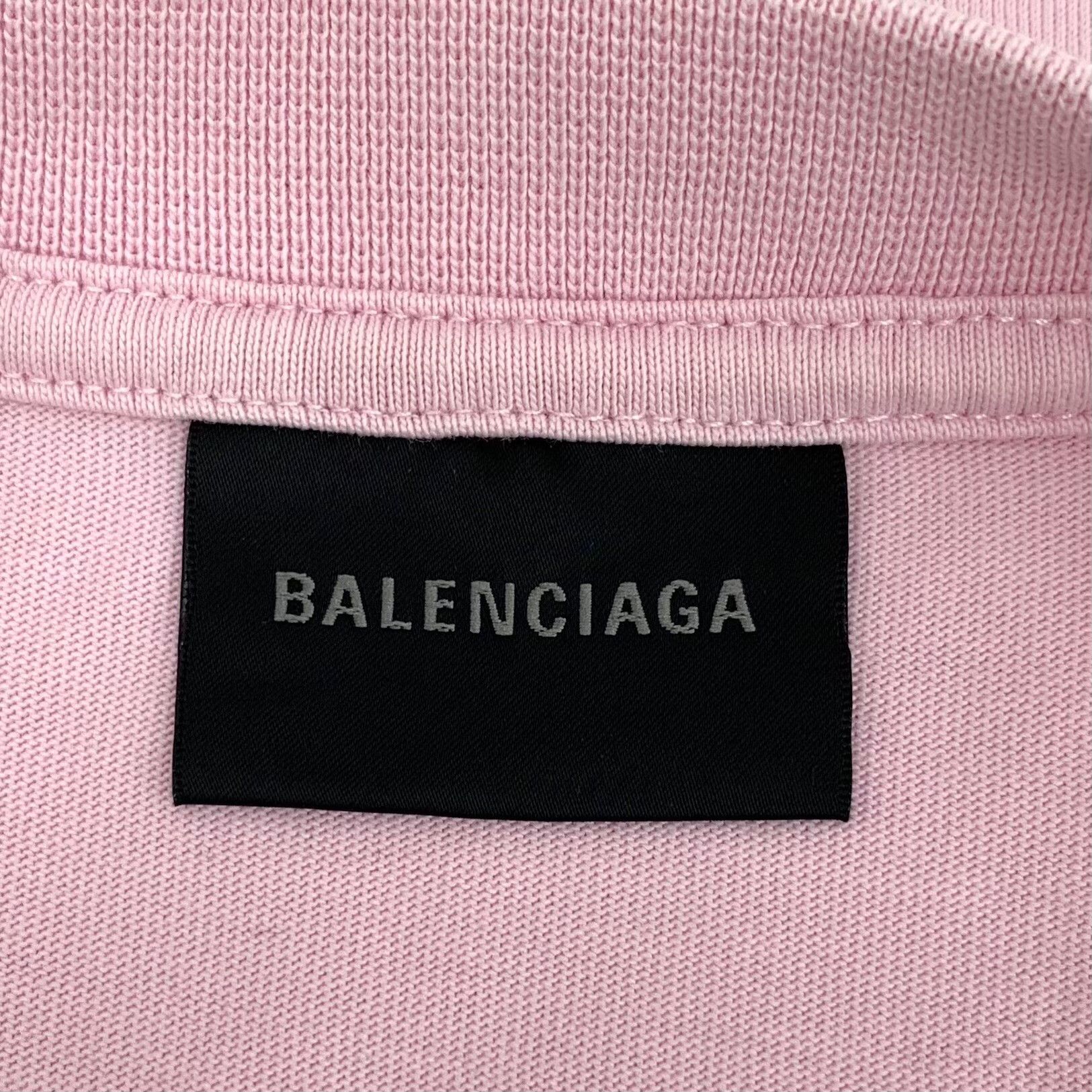 Balenciaga Balenciaga Crest Logo Graphic T-Shirt Pink Size S Size US S / EU 44-46 / 1 - 6 Thumbnail