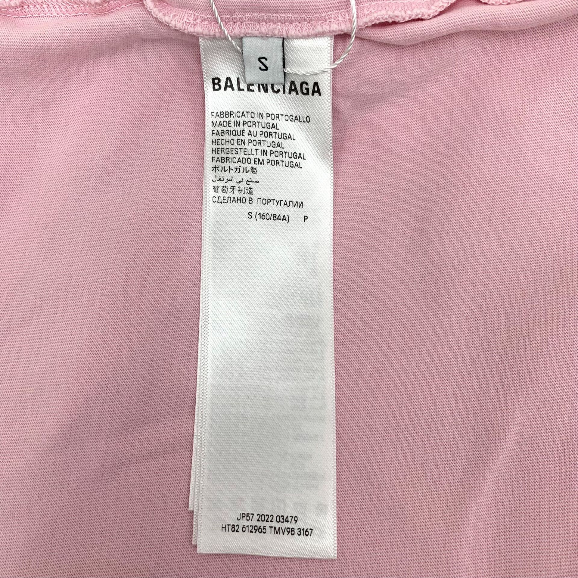 Balenciaga Balenciaga Crest Logo Graphic T-Shirt Pink Size S Size US S / EU 44-46 / 1 - 7 Thumbnail