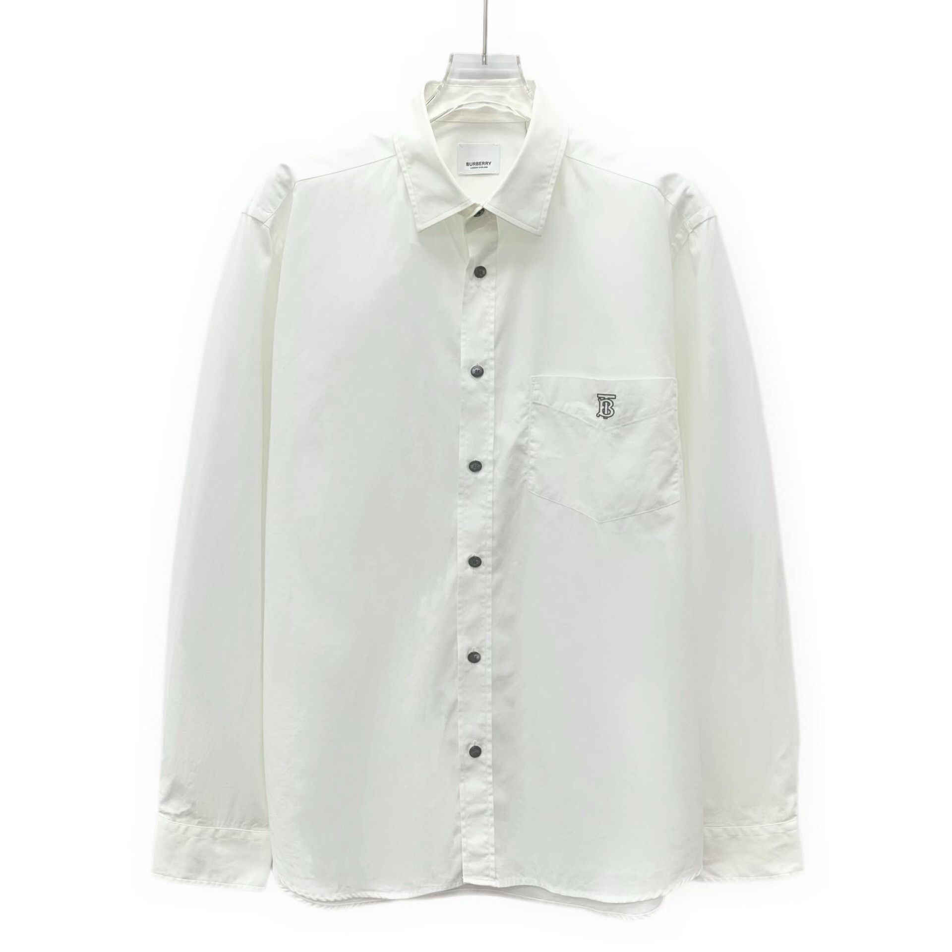 Burberry Burberry TB Embroidery Cotton Shirt Size M Size US M / EU 48-50 / 2 - 2 Thumbnail