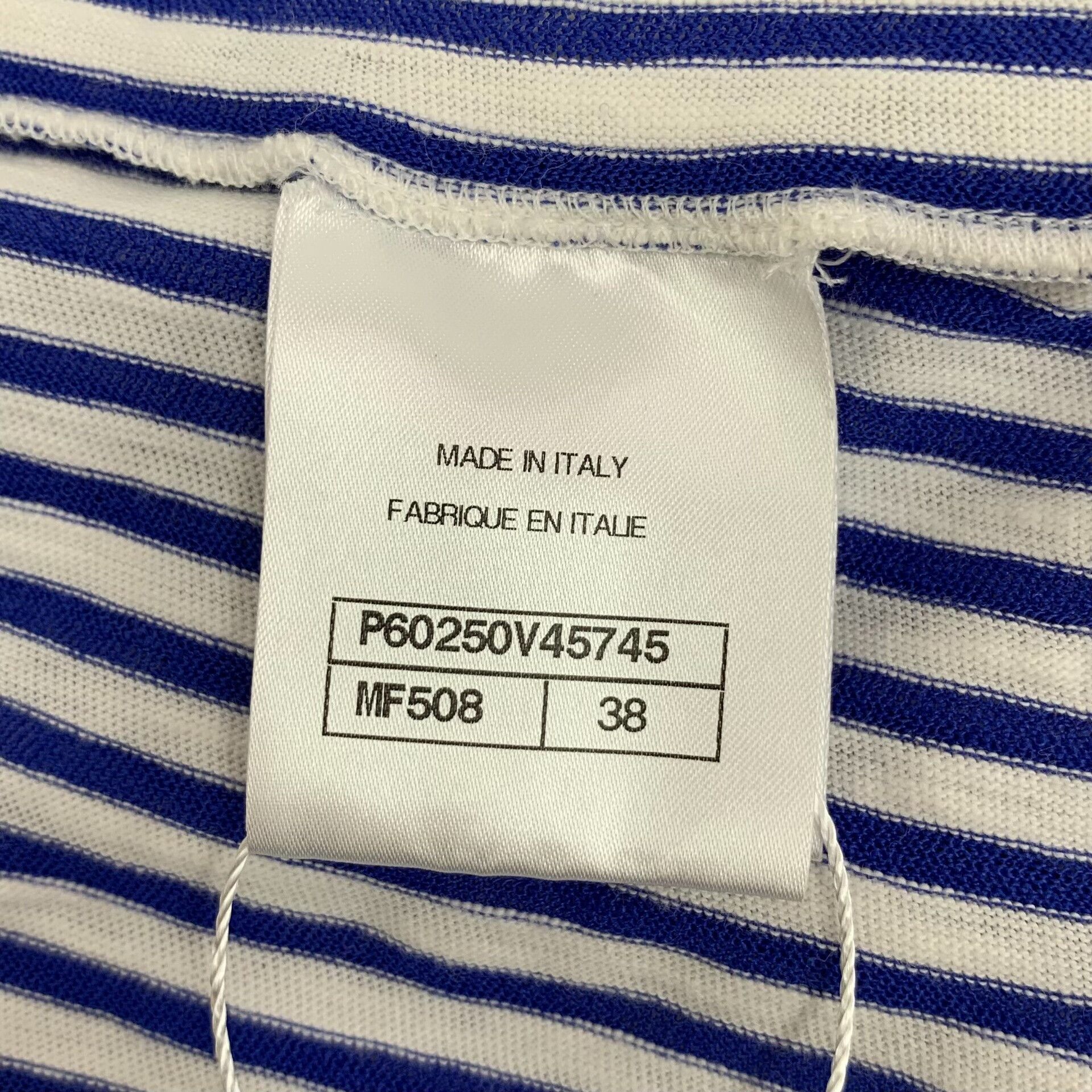 Chanel Chanel Striped CC Embroidered Dress 38 Size S / US 4 / IT 40 - 9 Thumbnail