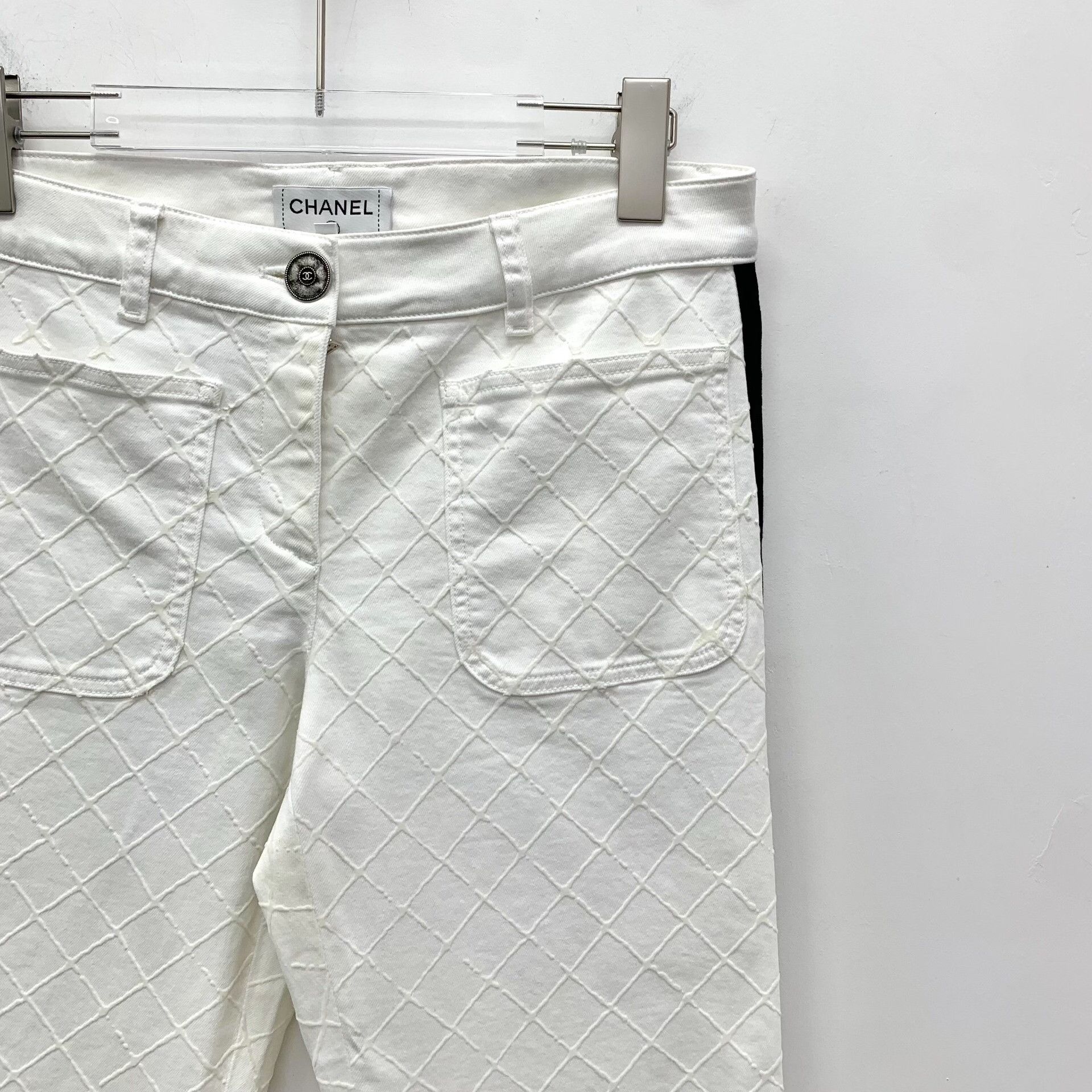 Chanel Chanel Quilted Cotton Denim Jeans 38 Size 27" / US 4 / IT 40 - 4 Thumbnail