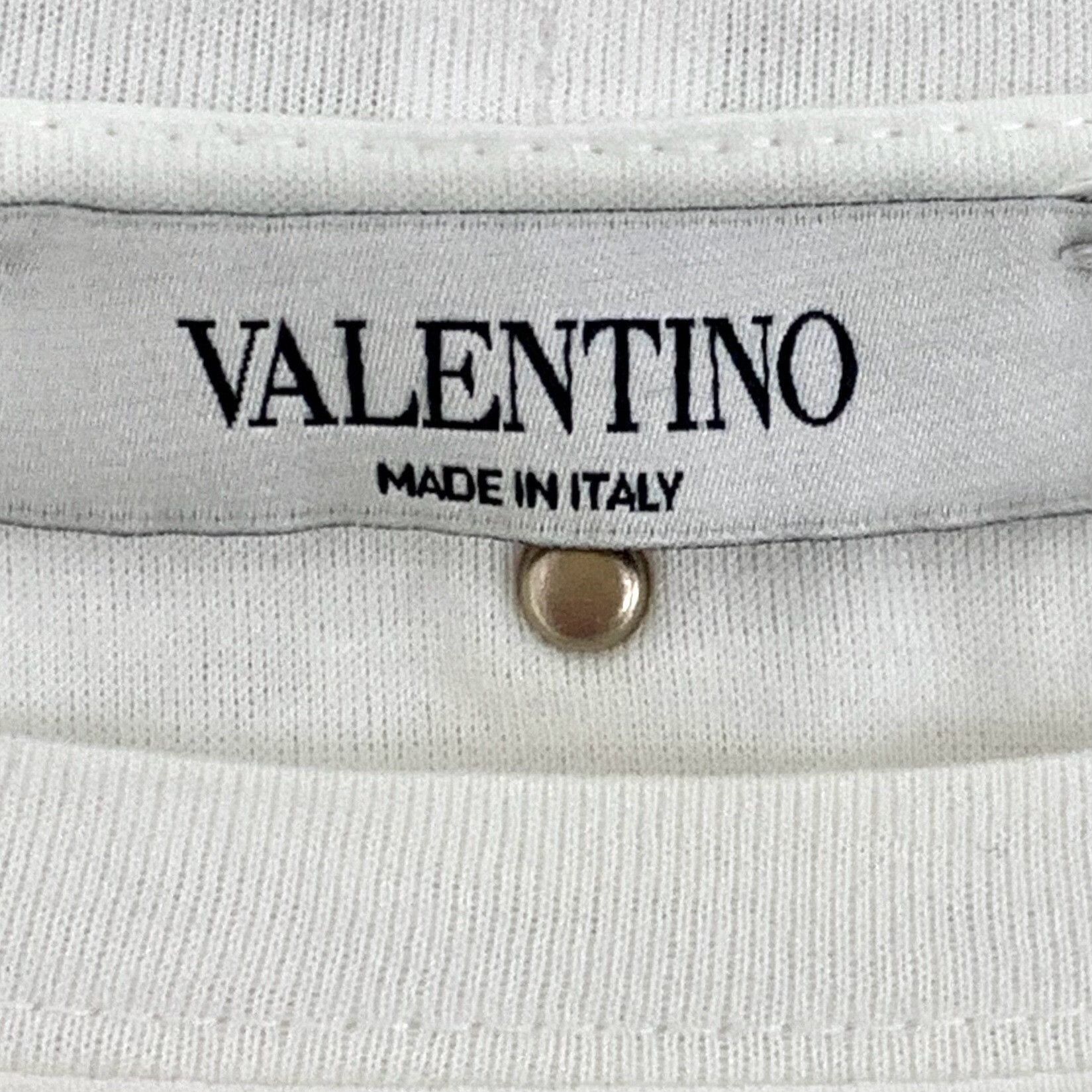 Valentino Valentino White Cotton T-Shirt Size S Size US S / EU 44-46 / 1 - 6 Thumbnail