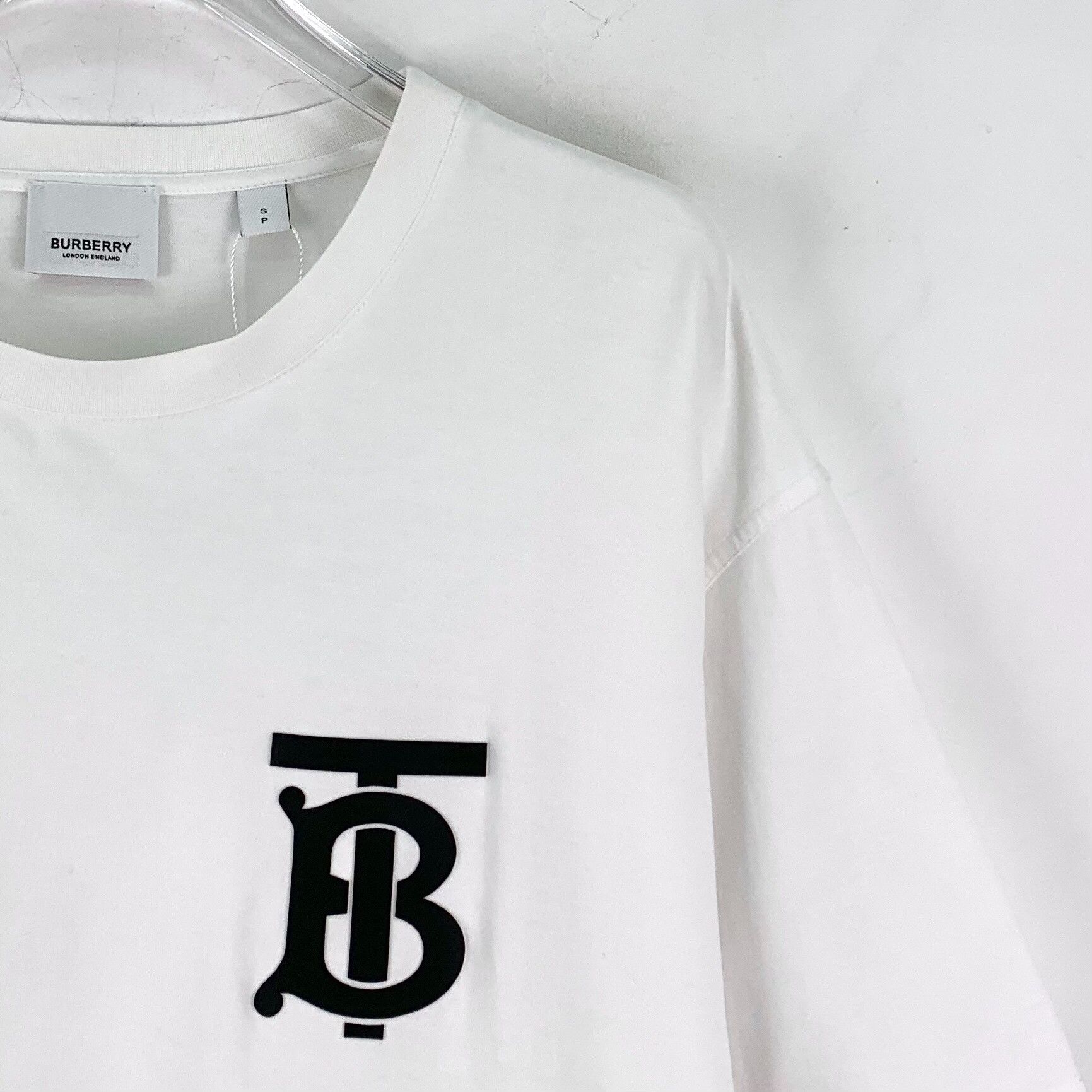 Burberry Burberry TB Monogram Logo T-Shirt White S Size US S / EU 44-46 / 1 - 4 Thumbnail