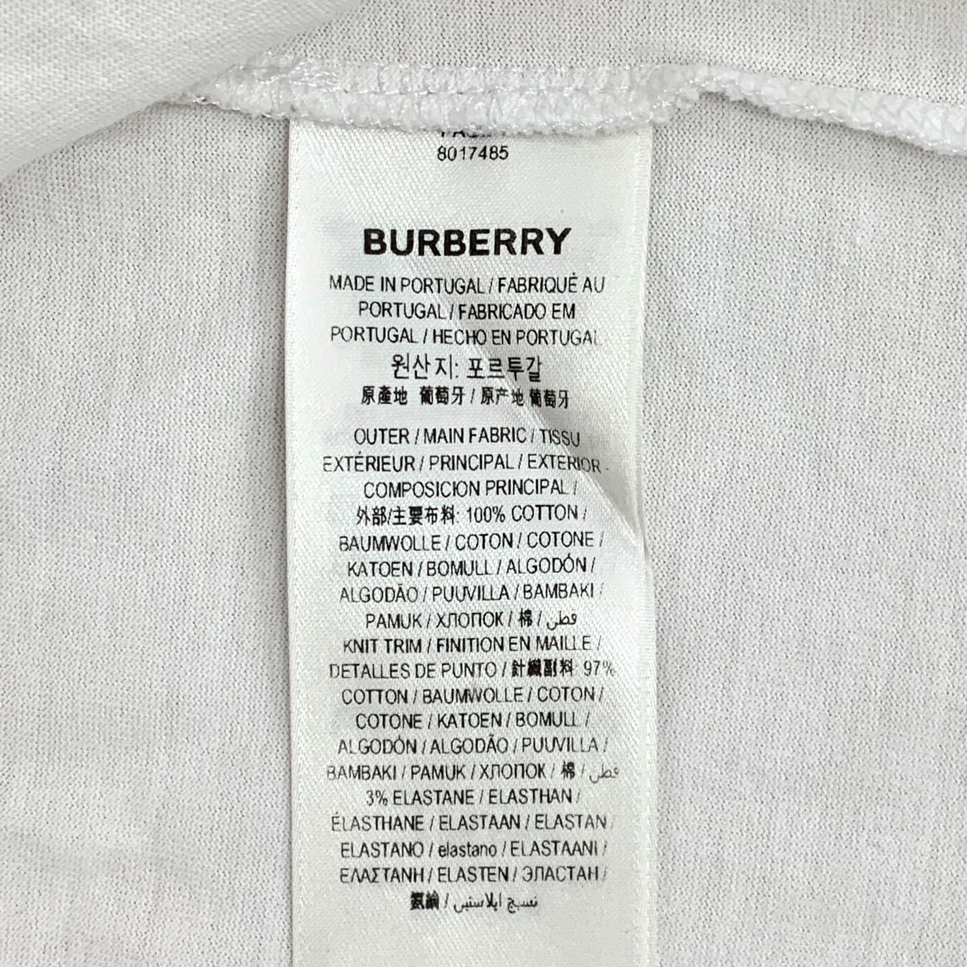 Burberry Burberry TB Monogram Logo T-Shirt White S Size US S / EU 44-46 / 1 - 7 Thumbnail