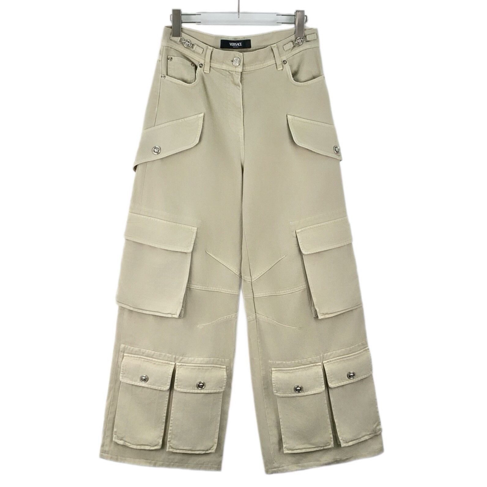 Versace Versace Khaki Multi-Pocket Cargo Pants 26 Size US 26 / EU 42 - 2 Thumbnail